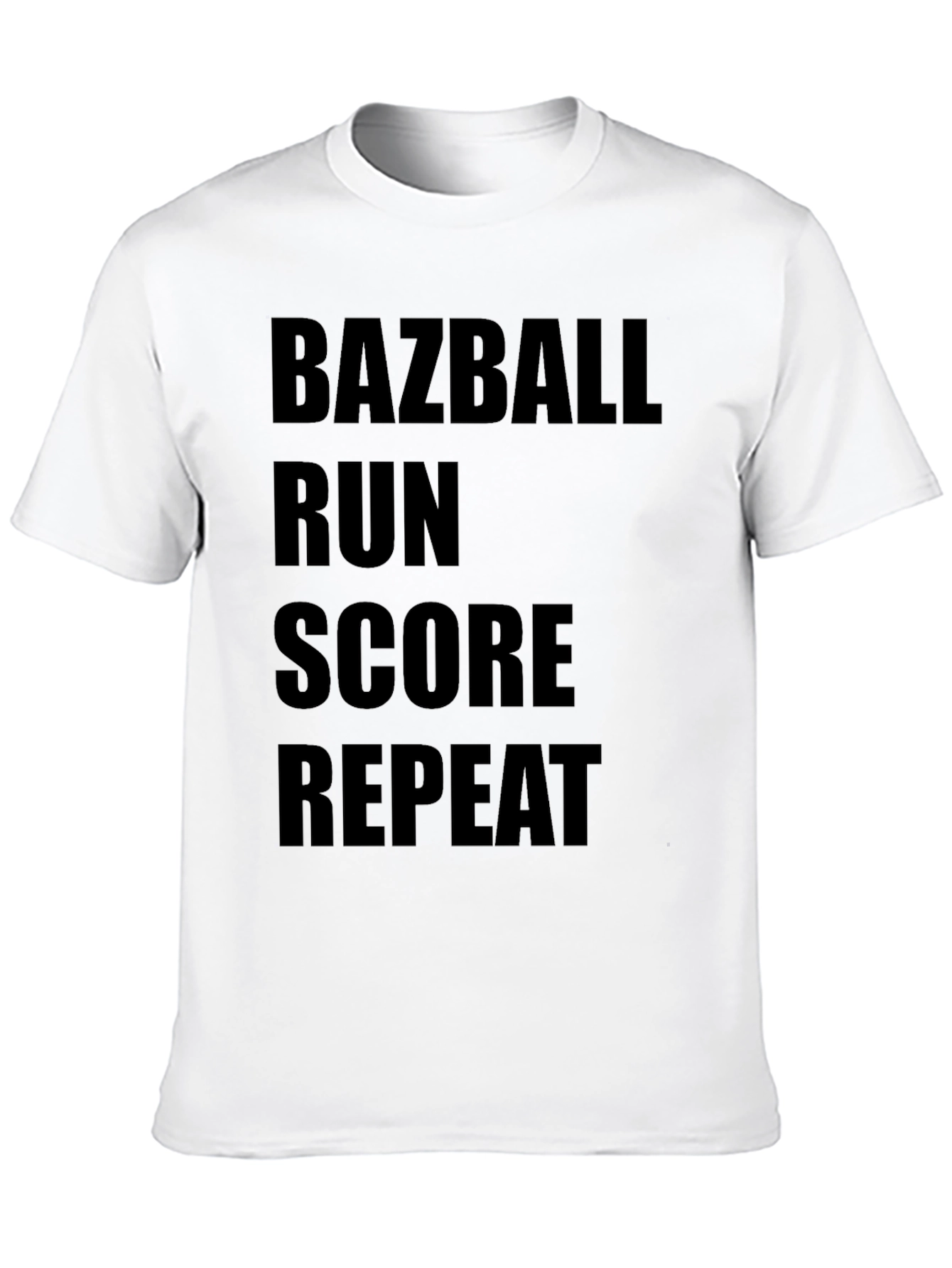 Black Bazball Run Score Repeat Graphic Tee view 10