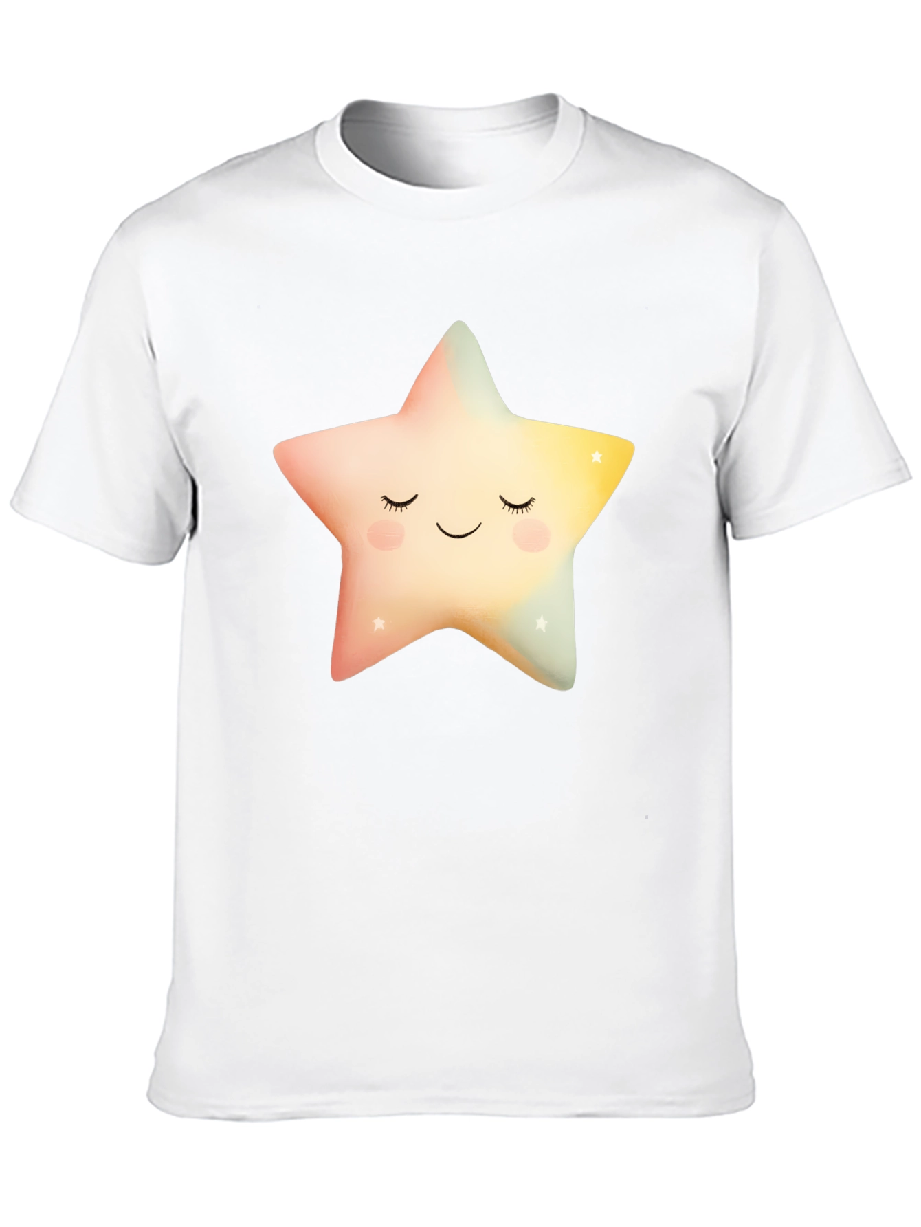 Black Sleepy Star Graphic T-Shirt - Black Cotton Blend view 10