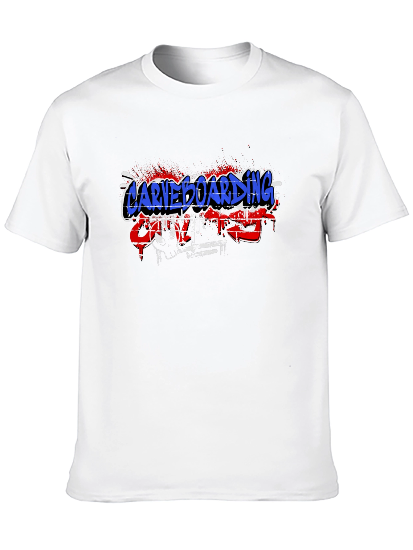 Black Carveboarding Graphic Black T-Shirt view 10