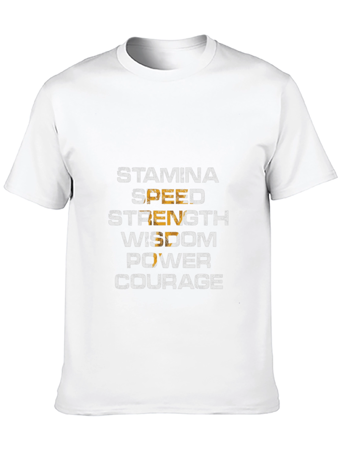 Black Motivational Stamina, Speed, Strength, Wisdom T-Shirt view 10
