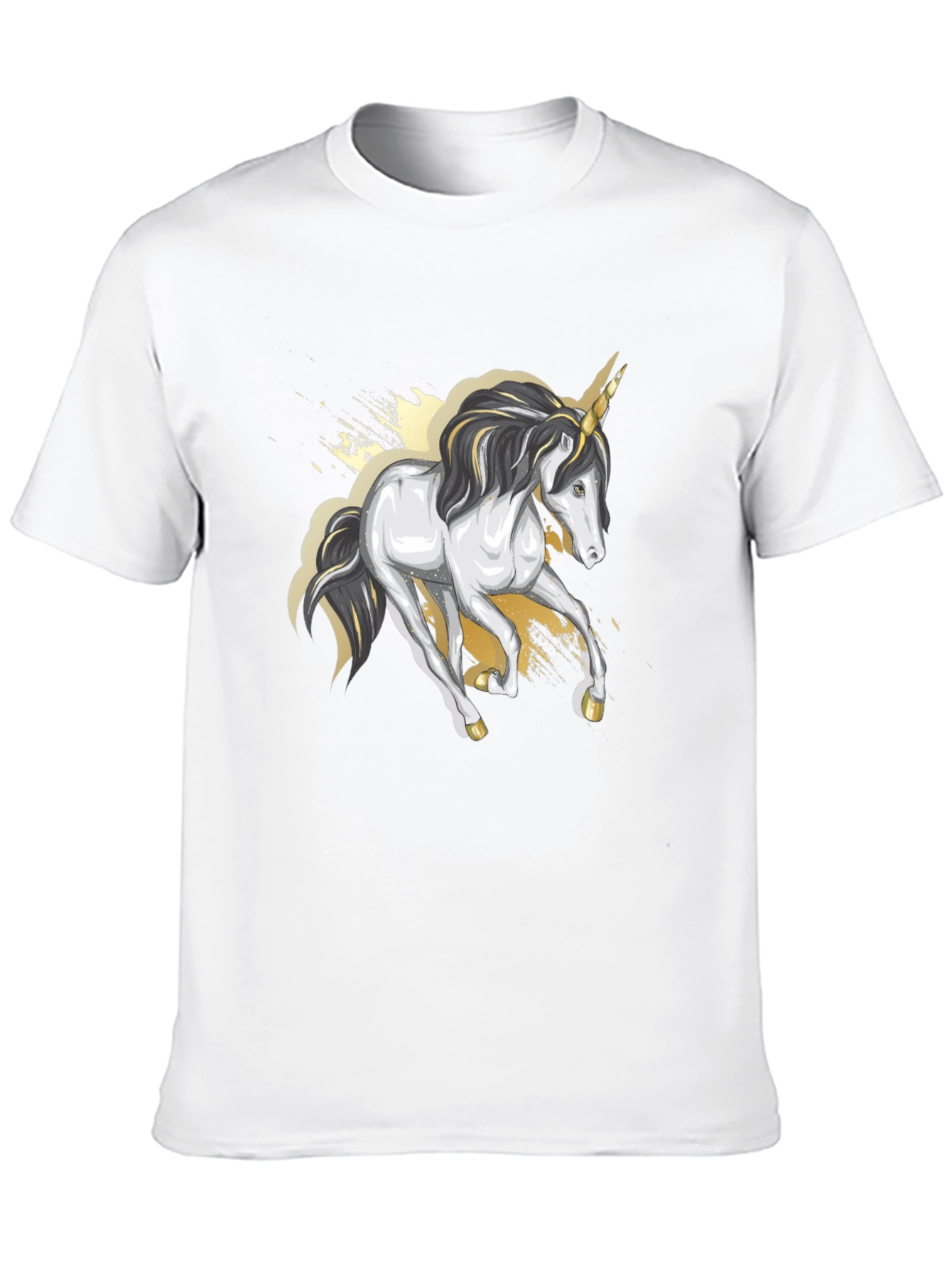Black Unicorn Graphic Tee - Black Cotton Blend view 10