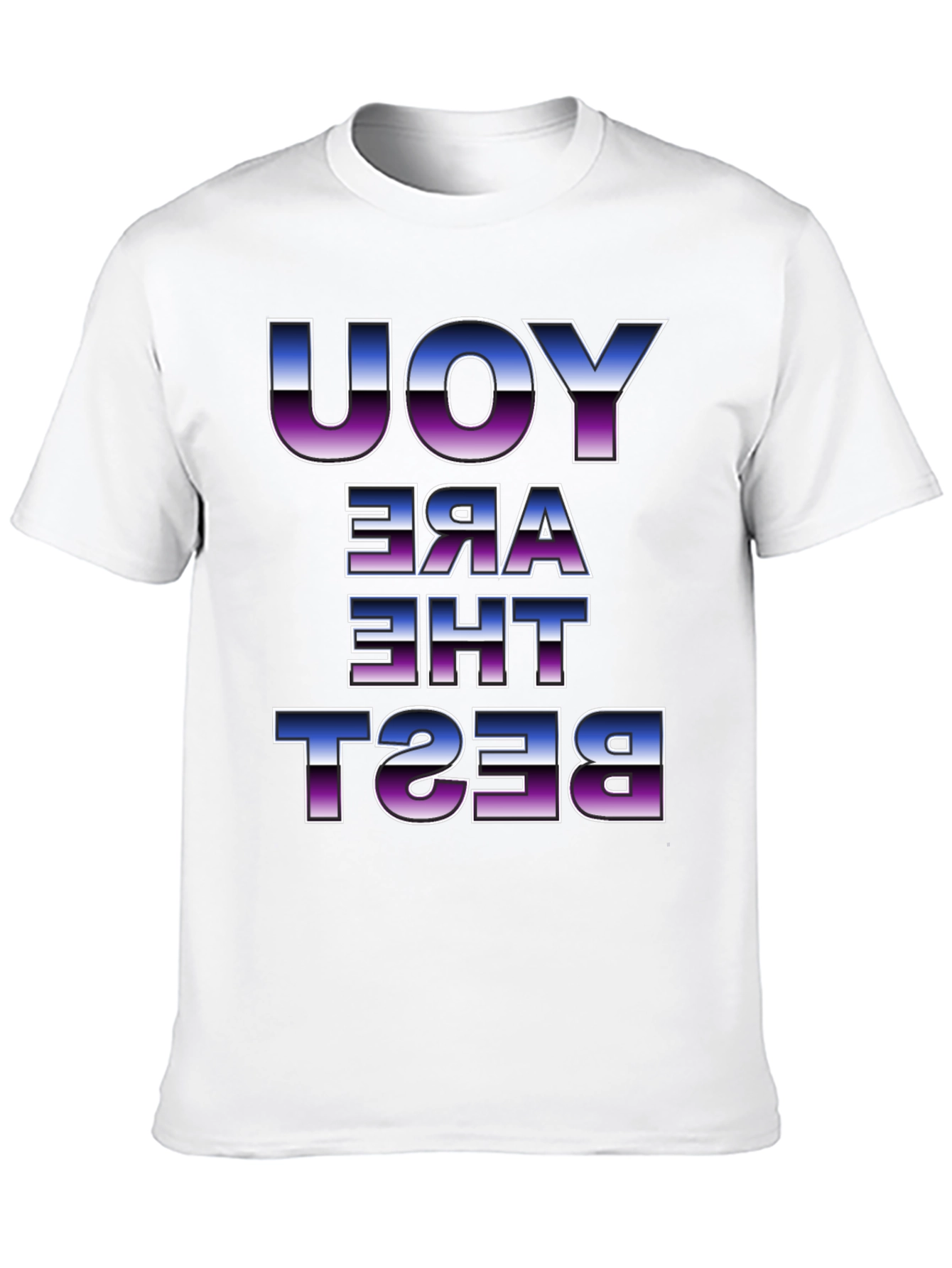 Black You Are The Best Graphic Tee - Black Cotton Blend view 10