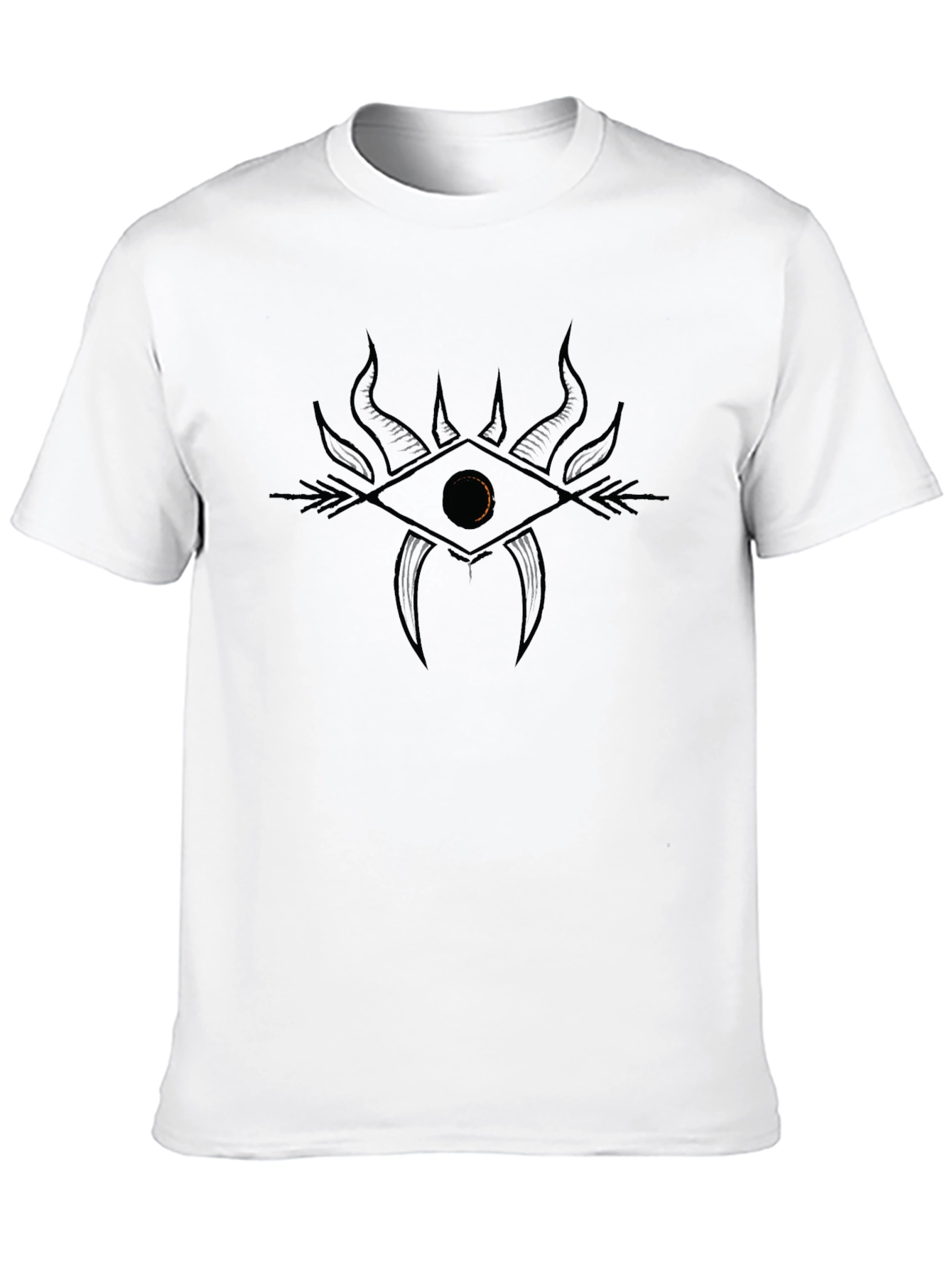 Black Mystic Eye Graphic Tee - Black Cotton view 10
