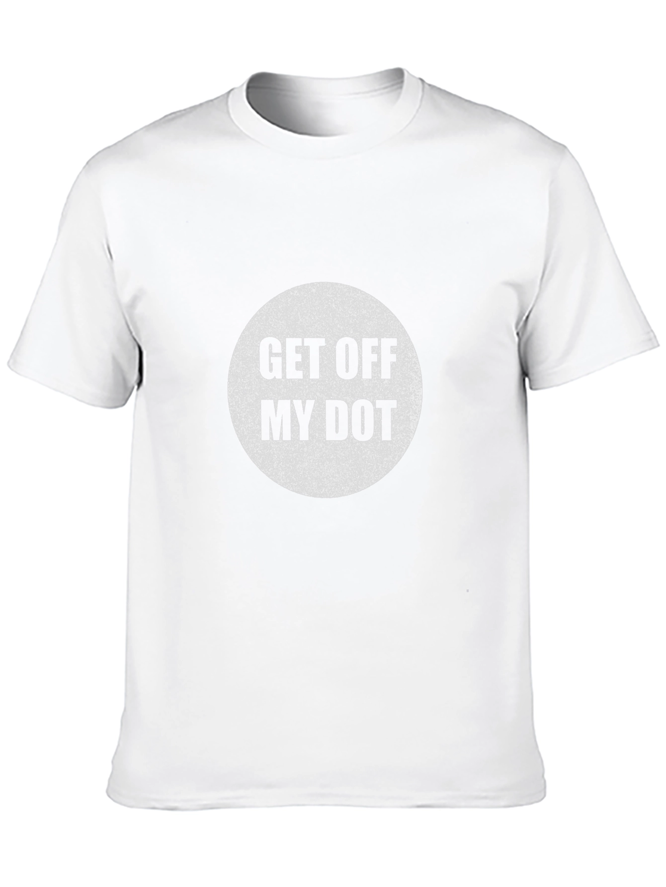 Black Get Off My Dot Graphic Tee - Black Crew Neck view 10
