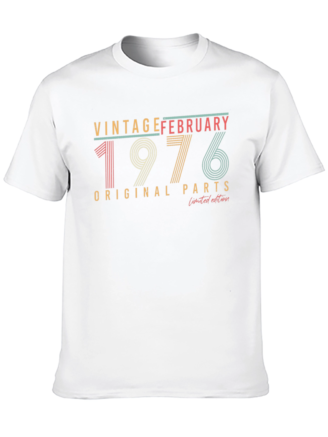 Black Vintage February 1976 T-Shirt view 10