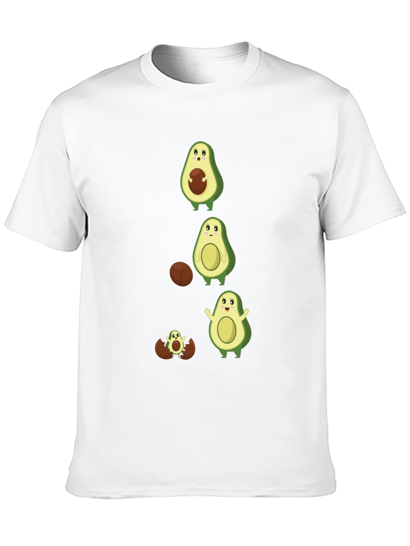 Black Avocado Evolution T-Shirt - Funny Fruit Tee view 10