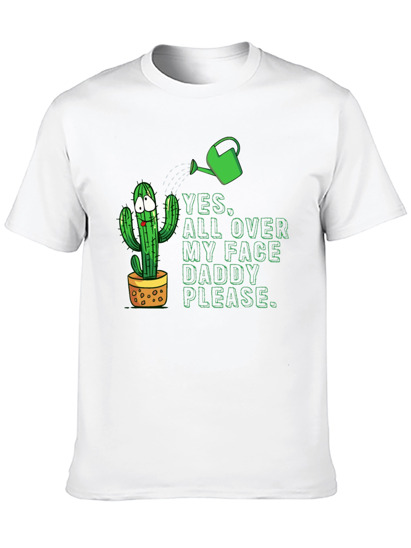 Black Cactus Humor Graphic T-Shirt view 10