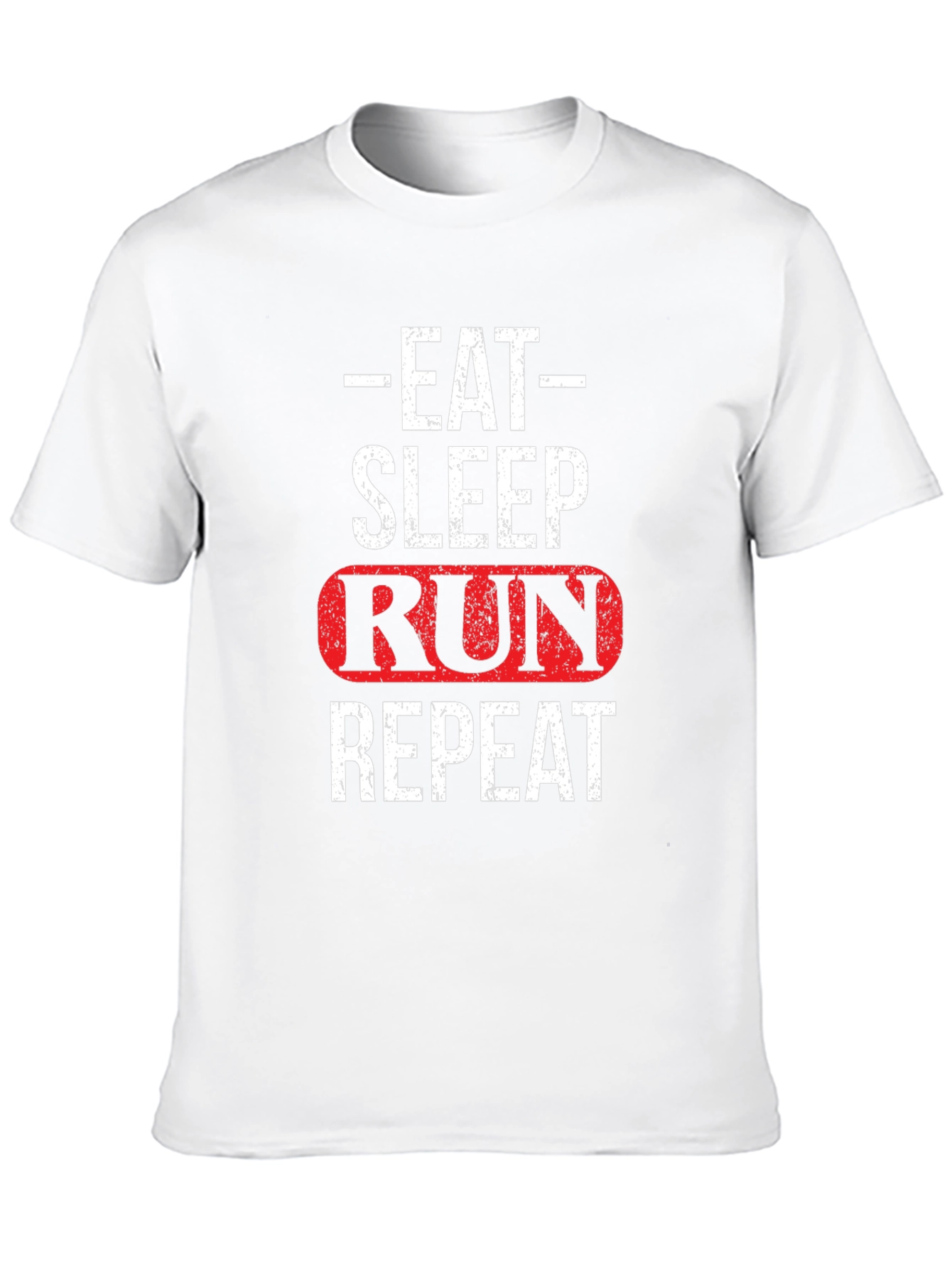 Black Eat Sleep Run Repeat Graphic Tee view 10