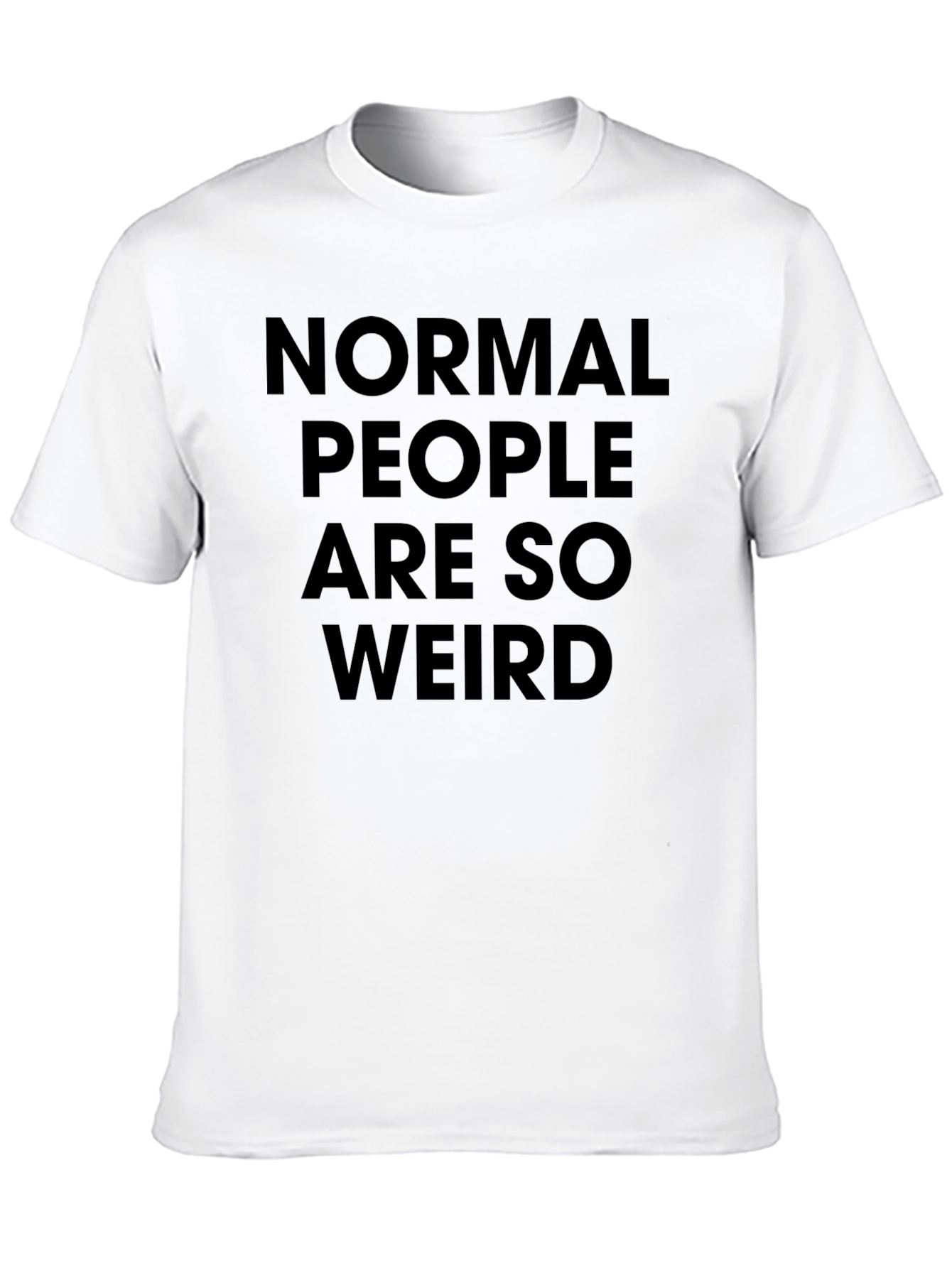 Black Normal People Are So Weird Tee view 10