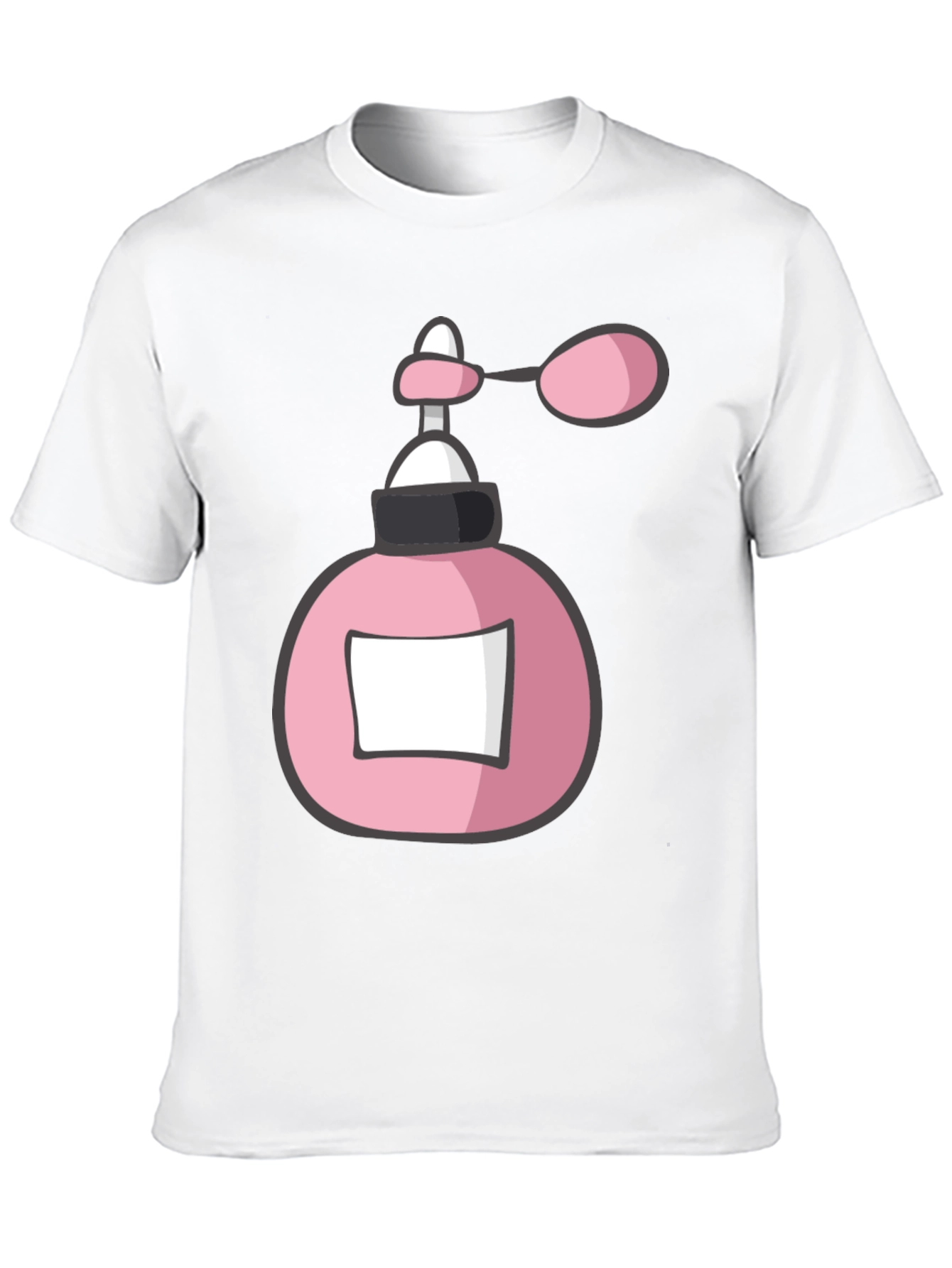 Black Pink Perfume Bottle Graphic Tee view 10