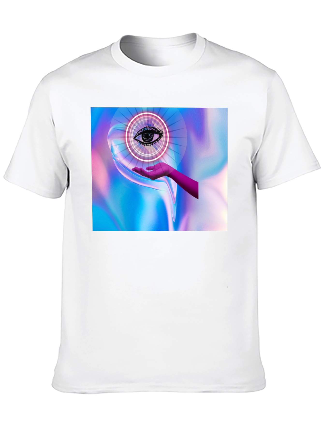 Black Eye in Hand Graphic Tee - Mystical Design view 10