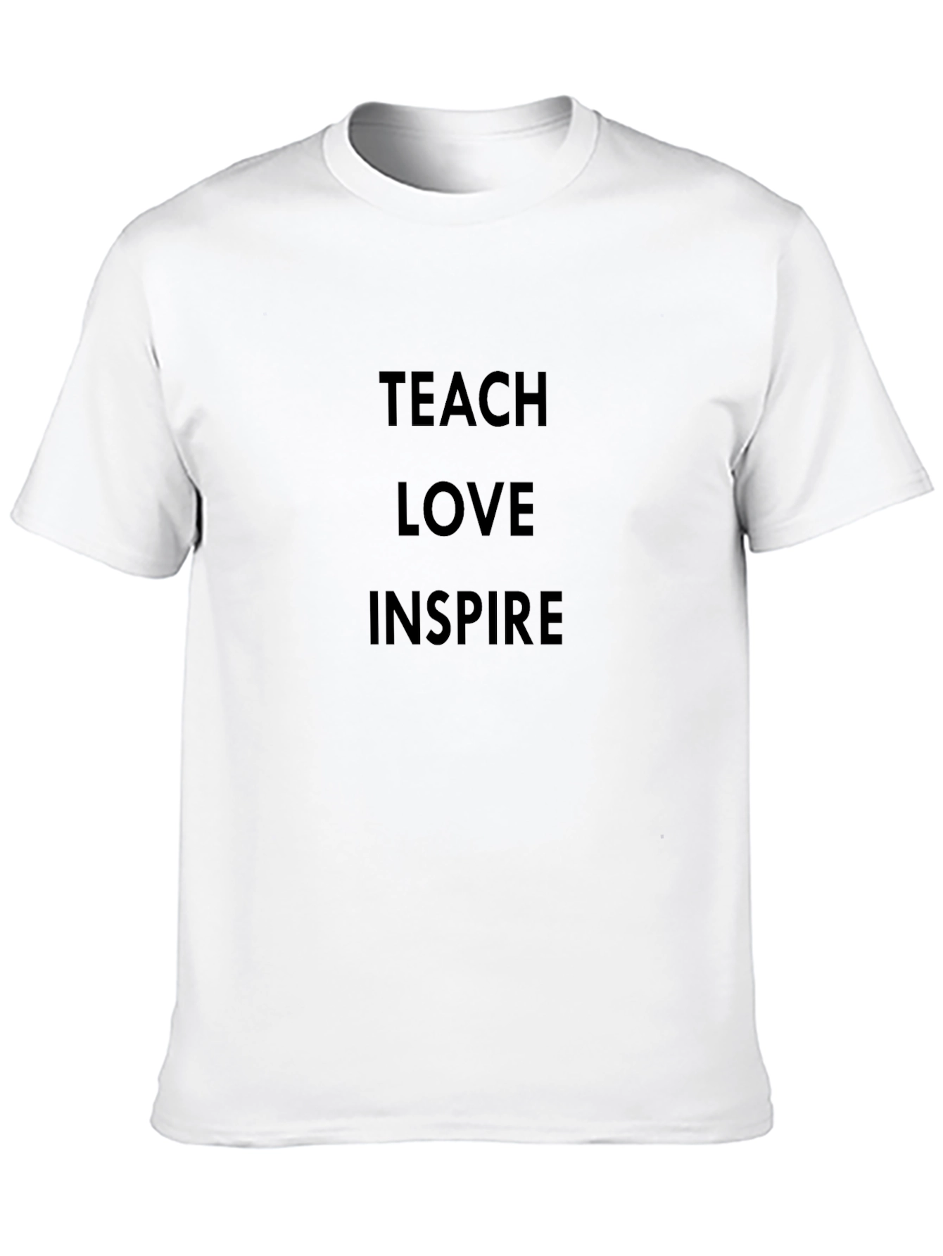 Black Teach Love Inspire Black T-Shirt view 10