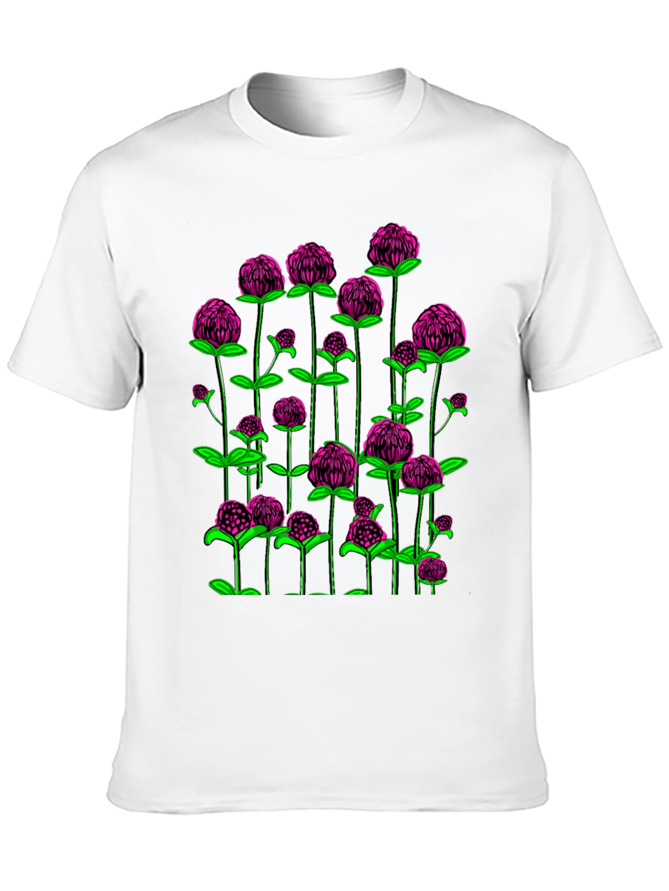 Black Clover Print Black T-Shirt view 10