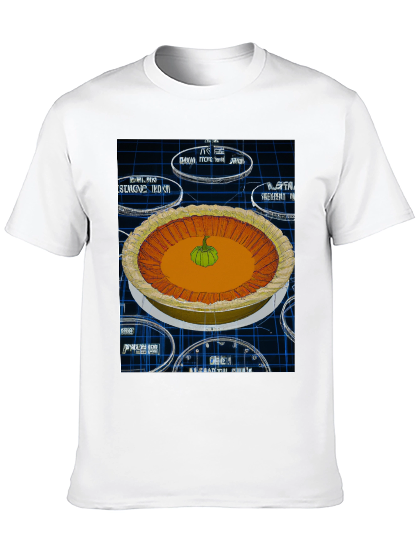 Black Pumpkin Pie Graphic Tee - Unique Design view 10