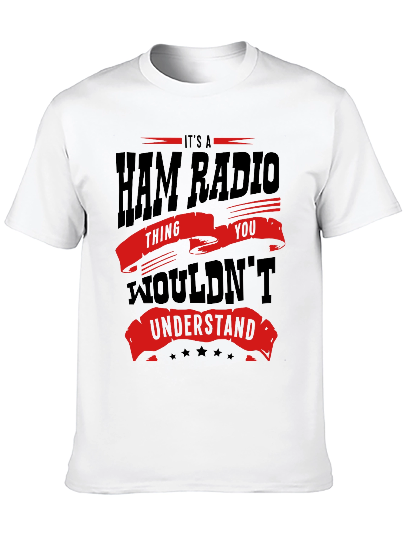 Black Ham Radio T-Shirt - You Wouldn't Understand view 10