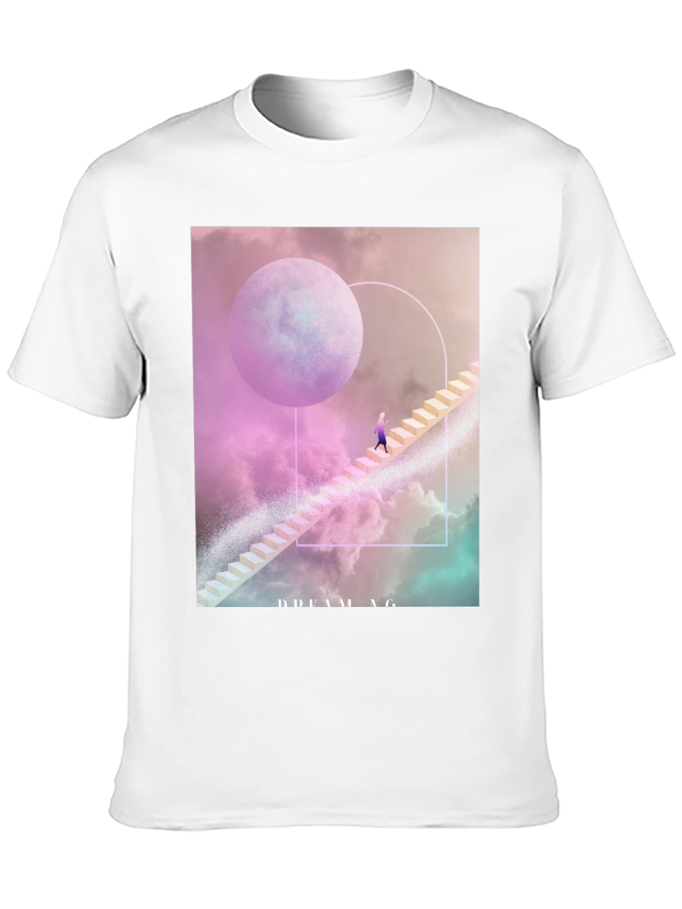 Black Dreaming T-Shirt: Celestial Stairway Design view 10