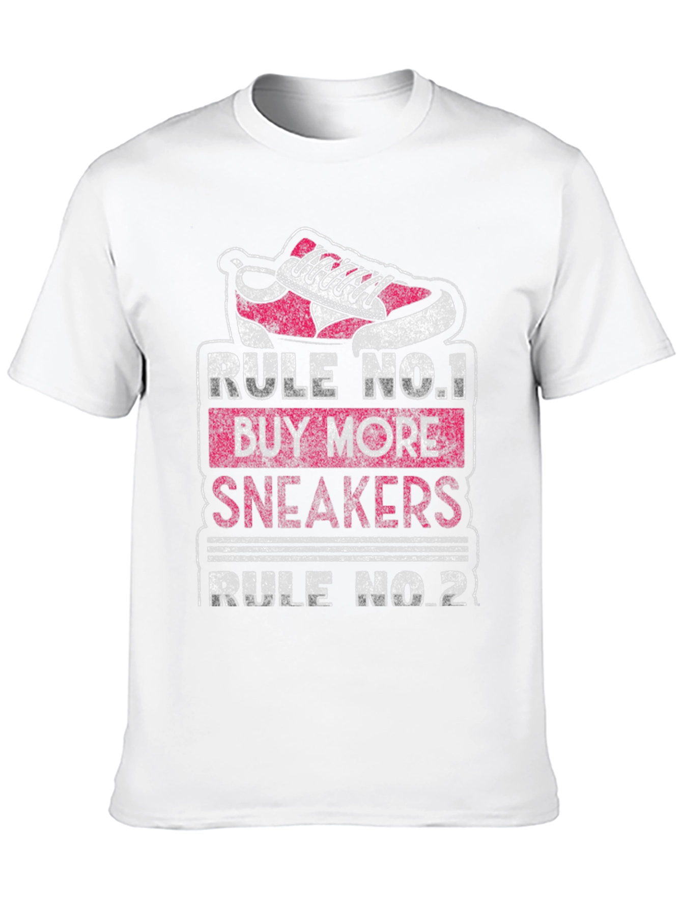 Black Rule No.1 Buy More Sneakers Graphic T-Shirt view 10
