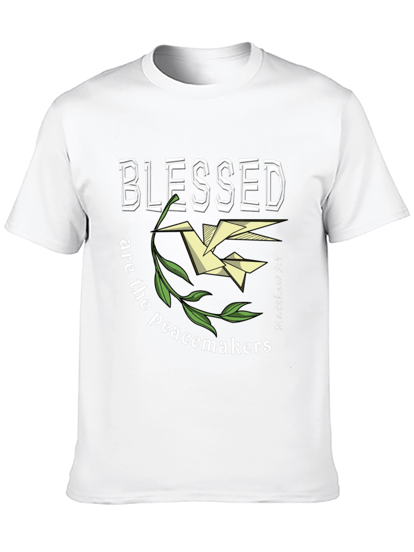 Black Blessed Are The Peacemakers T-Shirt view 10