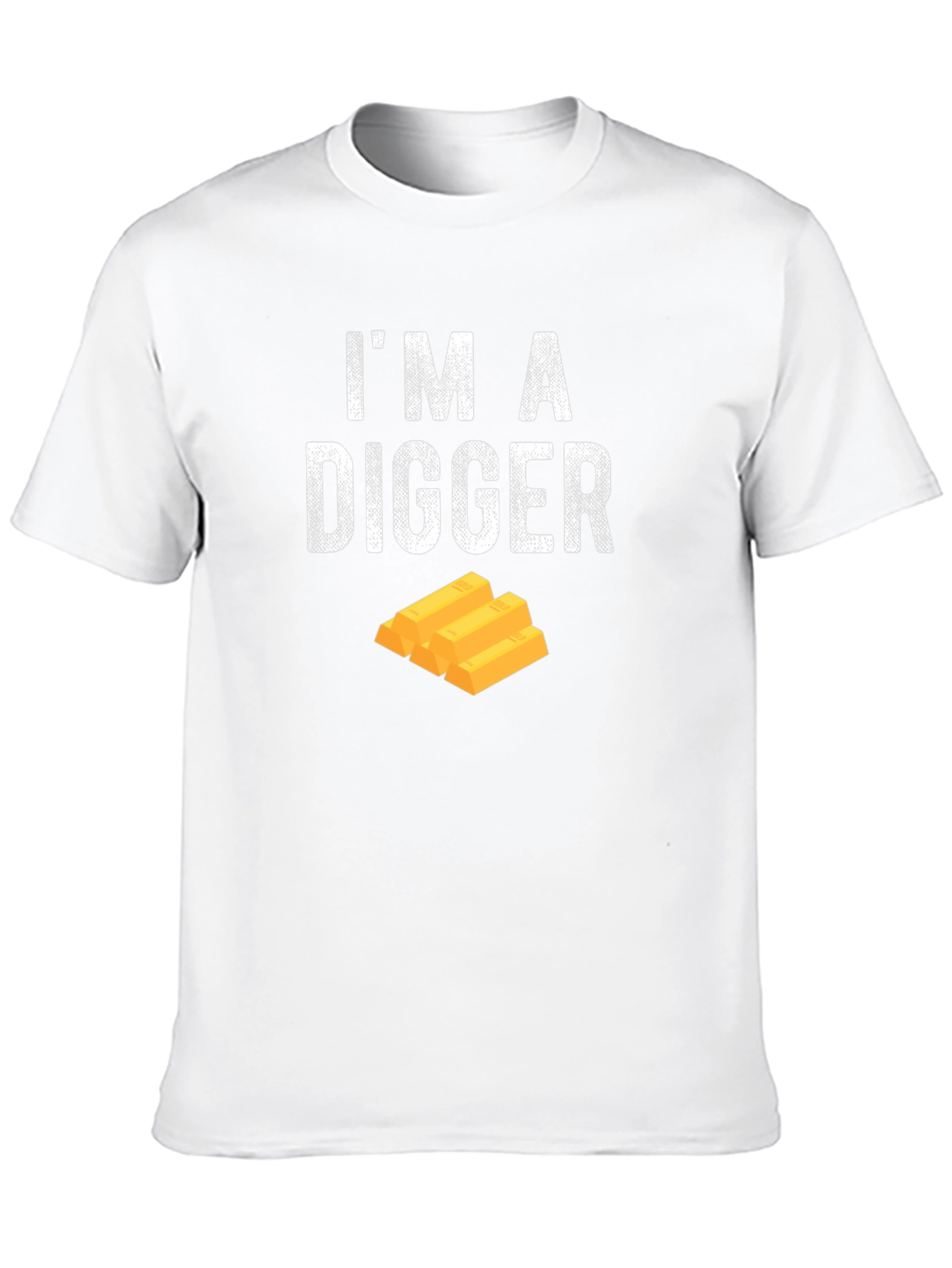 Black I'm A Digger T-Shirt Gold Humor Funny Job Tee view 10