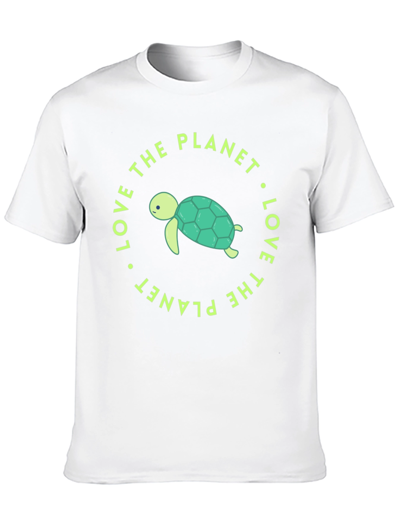 Black Love the Planet Turtle Graphic Tee view 10