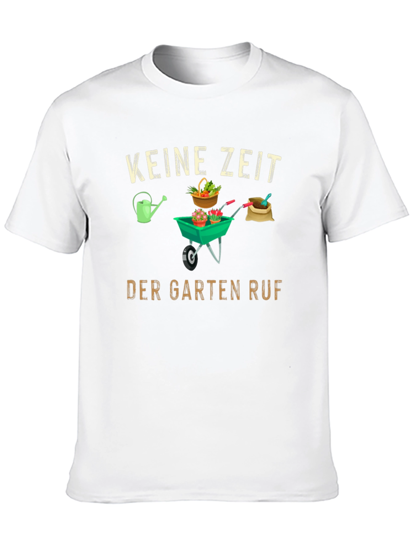 Black Gardening T-Shirt - KEINE ZEIT DER GARTEN RUF view 10