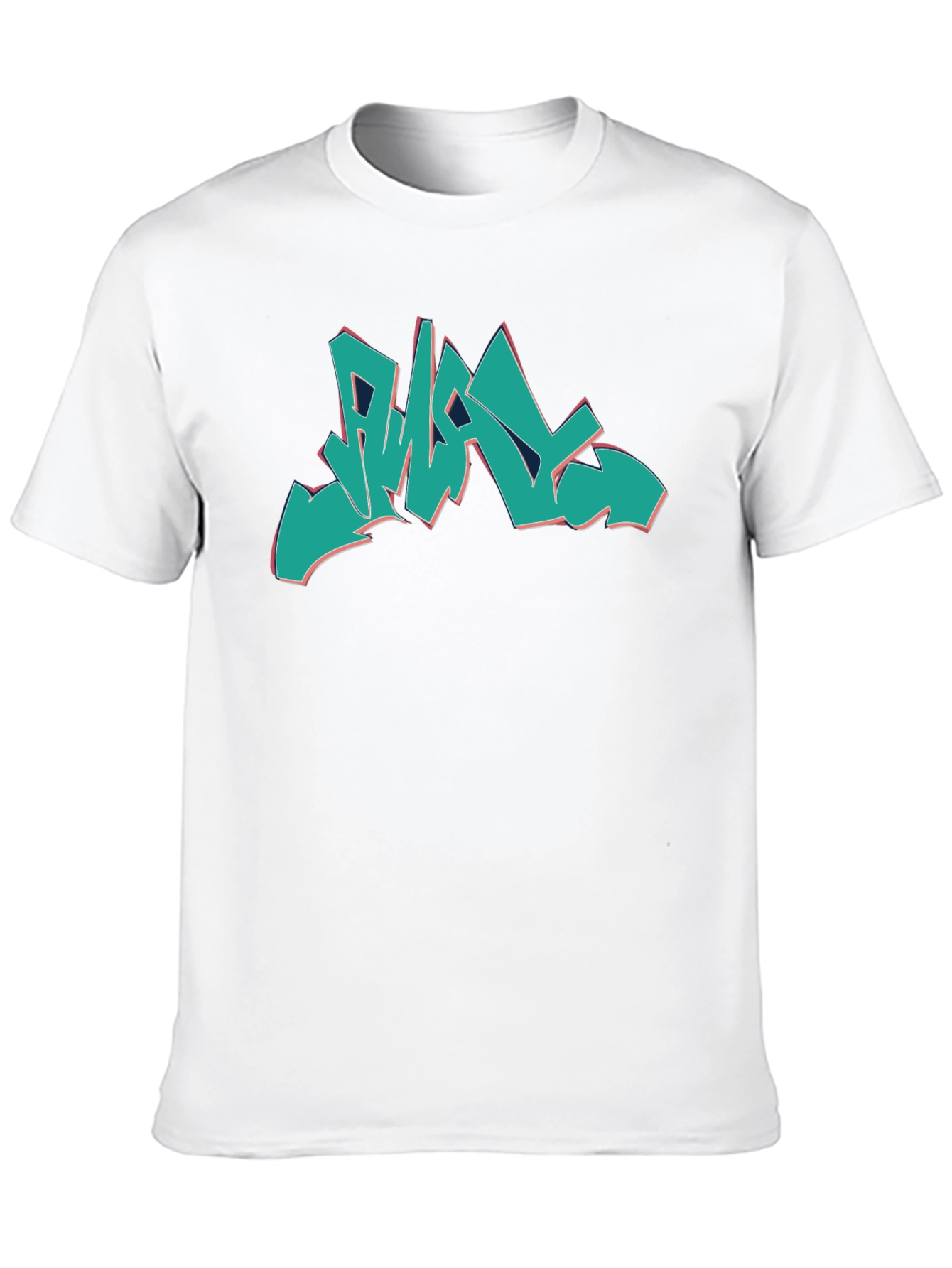 Black Graffiti Style Graphic Print Black T-Shirt view 10