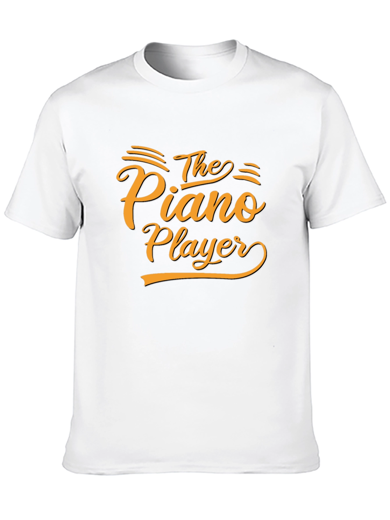 Black The Piano Player Graphic Tee - Stylish Musician T-Shirt view 10