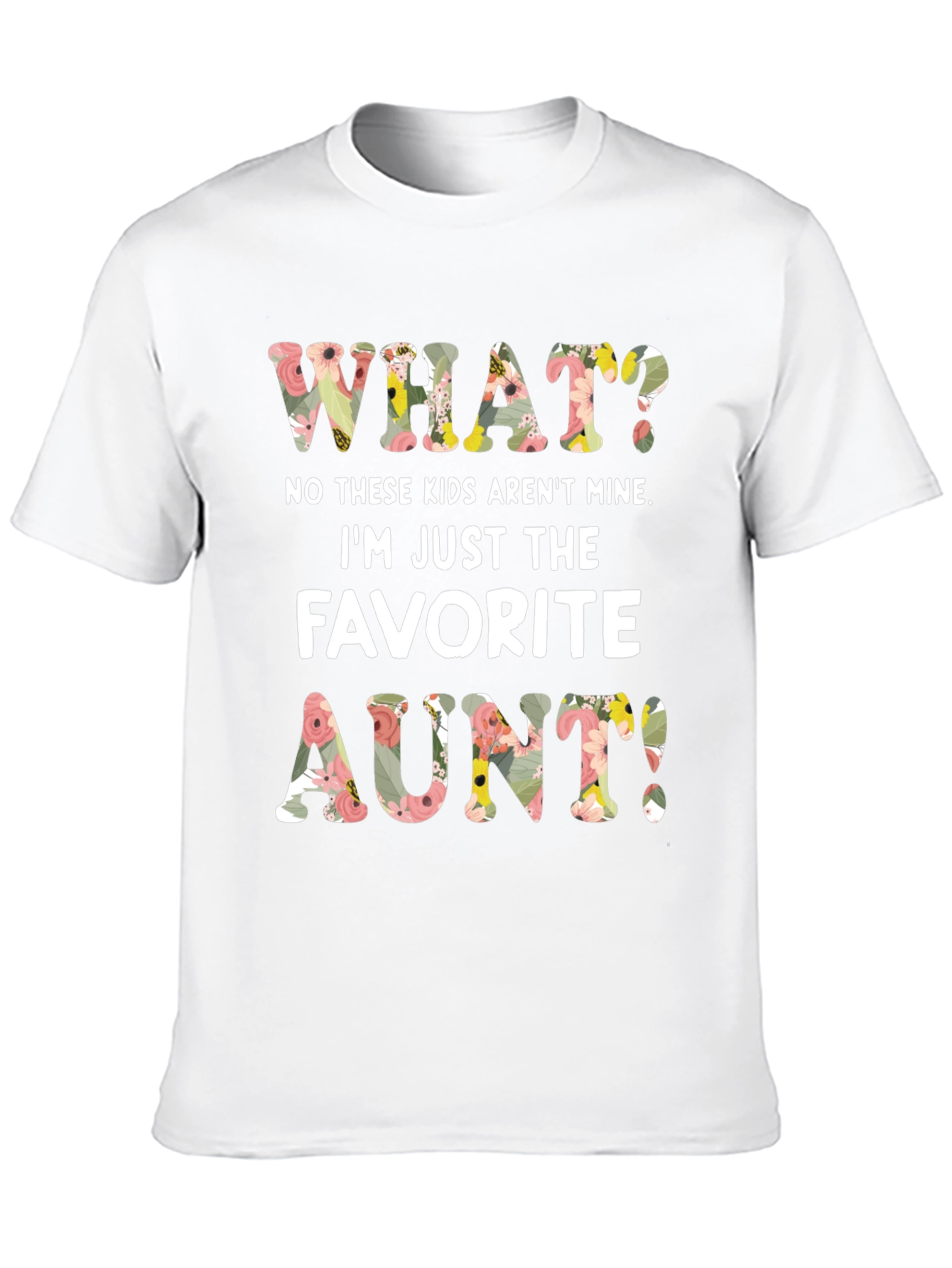 Black Favorite Aunt Floral Graphic Tee view 10