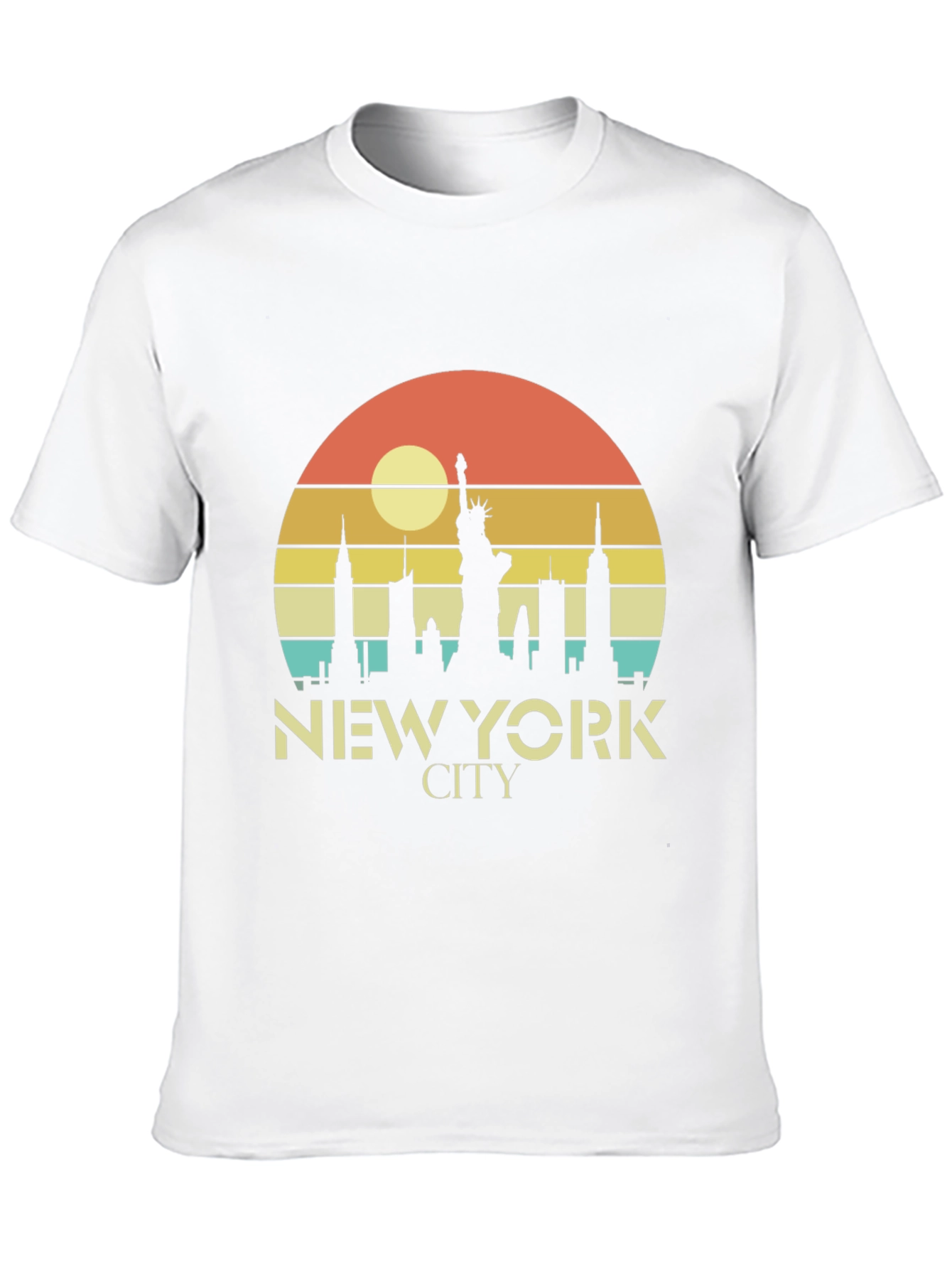 Black New York City Retro Style T-Shirt view 10