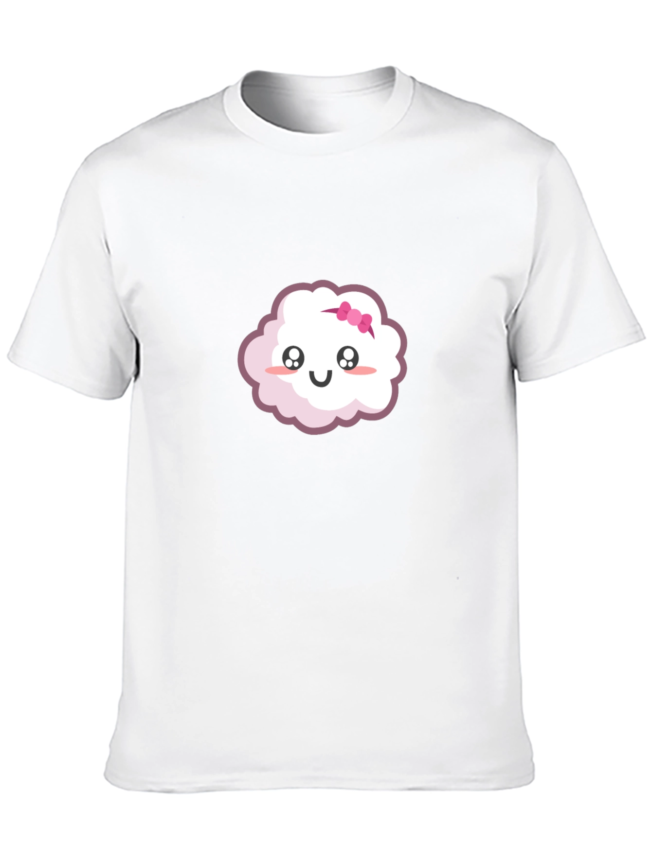 Black Cute Cloud Cartoon Graphic T-Shirt view 10