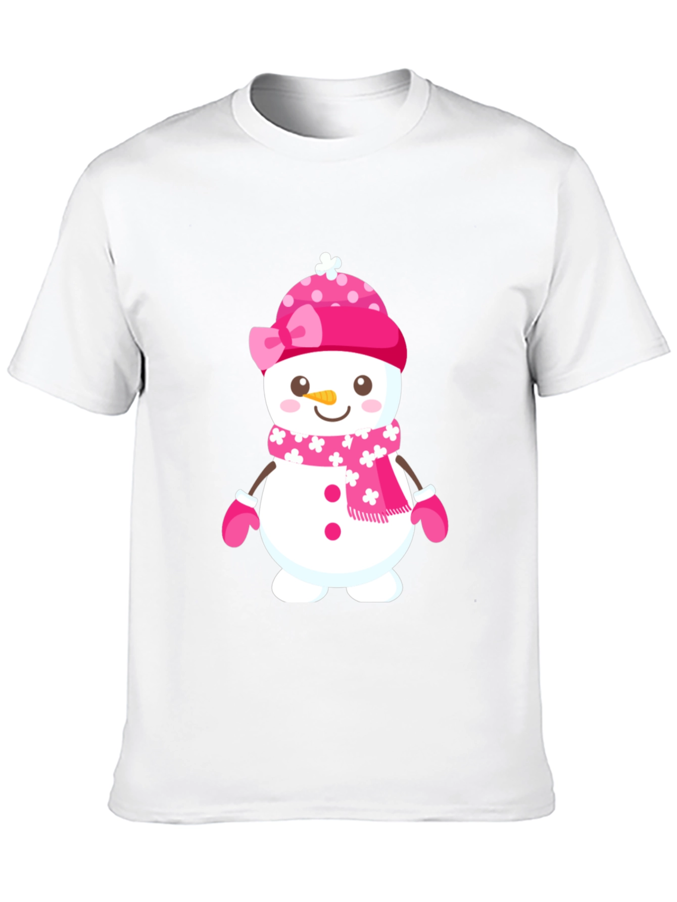 Black Festive Snowman Graphic T-Shirt view 10