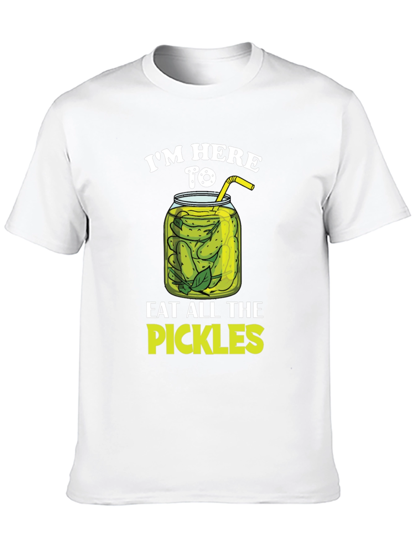 Black Pickle Lover T-Shirt - I'm Here To Eat All The Pickles view 10