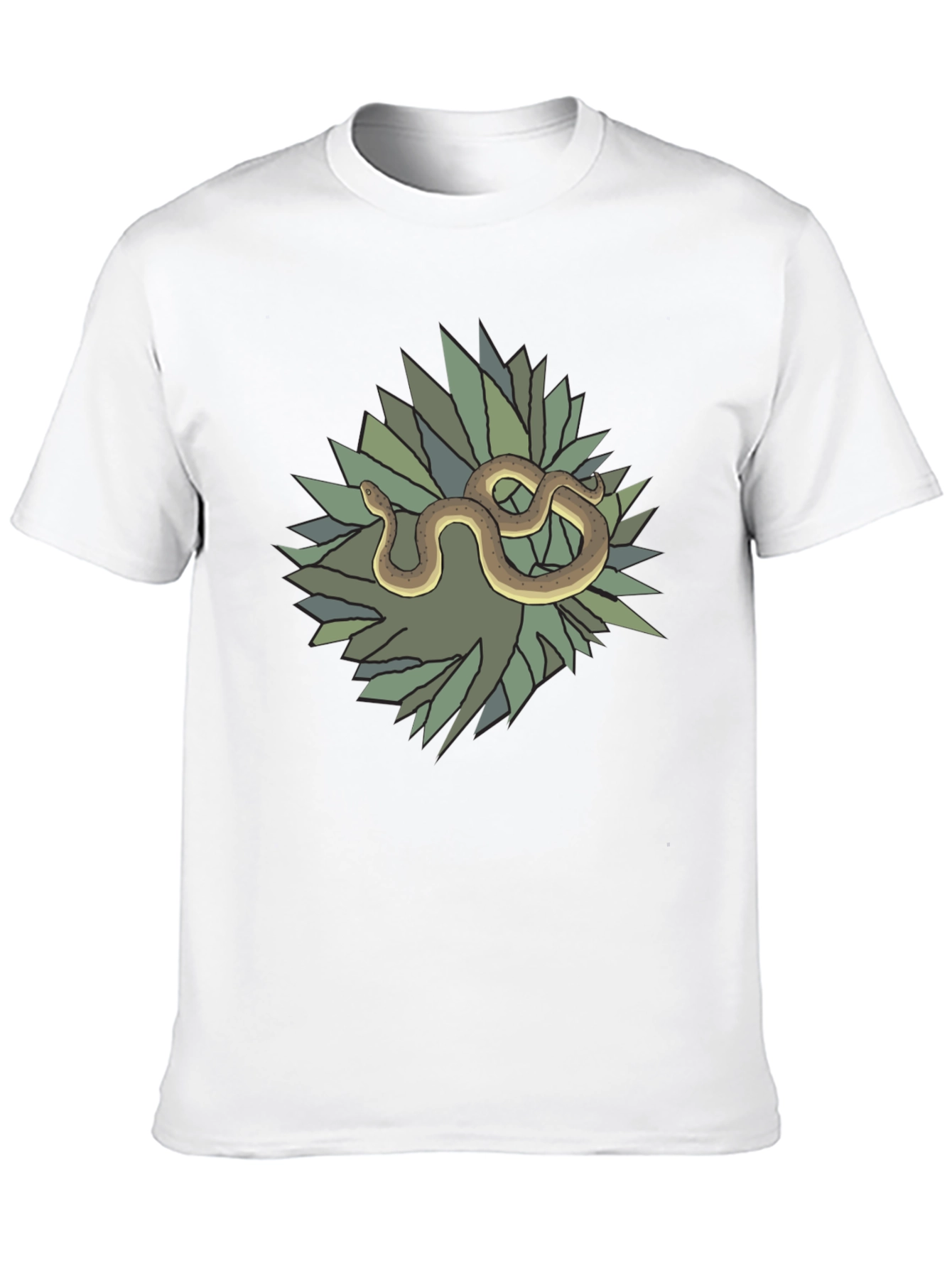 Black Snake and Agave Black T-Shirt view 10