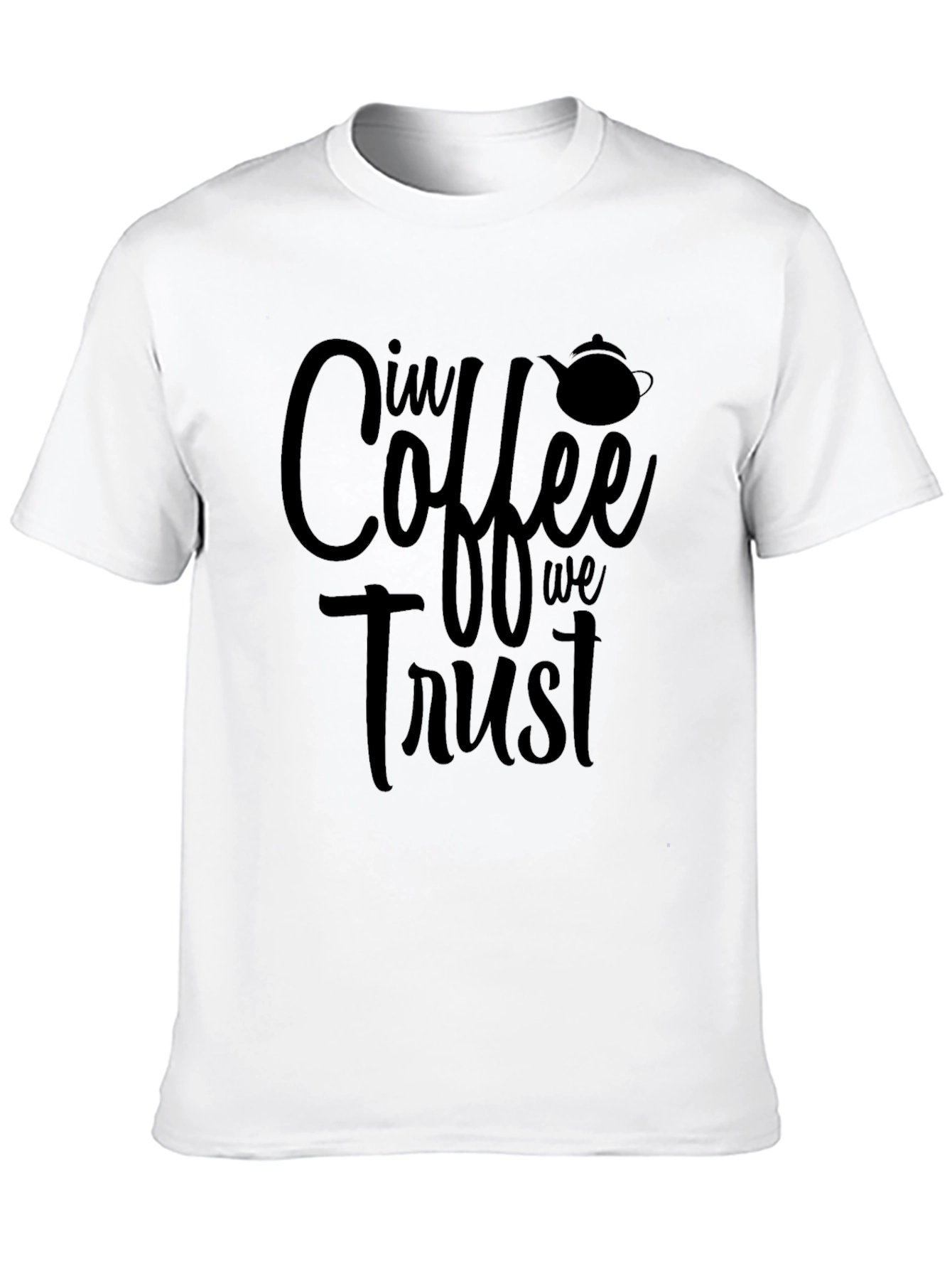 Black In Coffee We Trust Black T-Shirt view 10