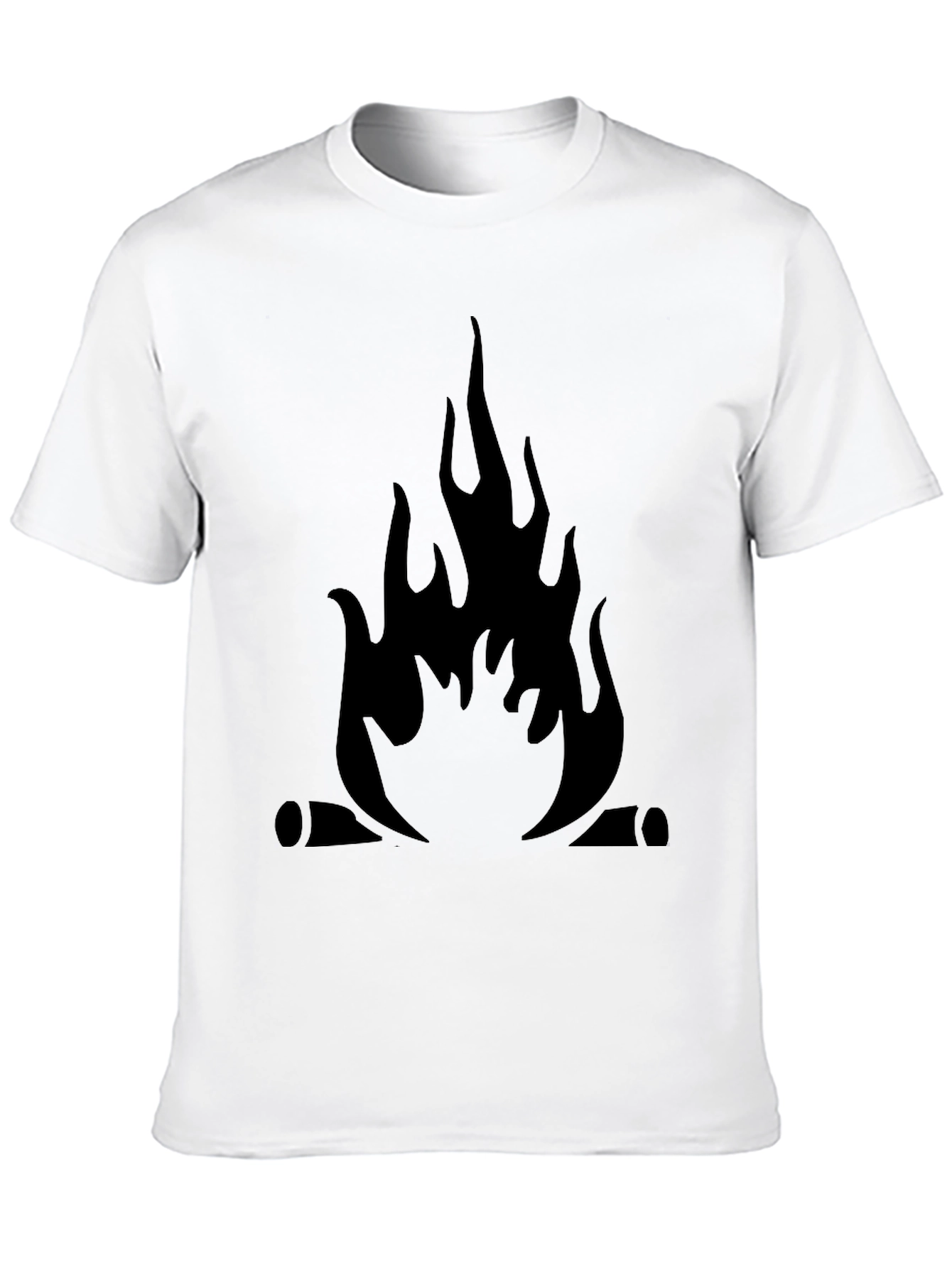 Black Campfire Graphic Tee - Black Cotton Comfort view 10