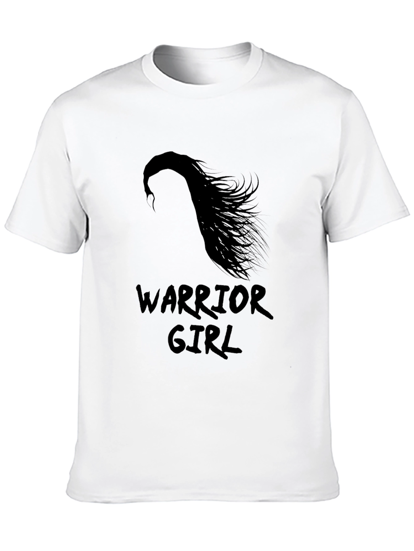 Black Warrior Girl Black Graphic T-Shirt view 10