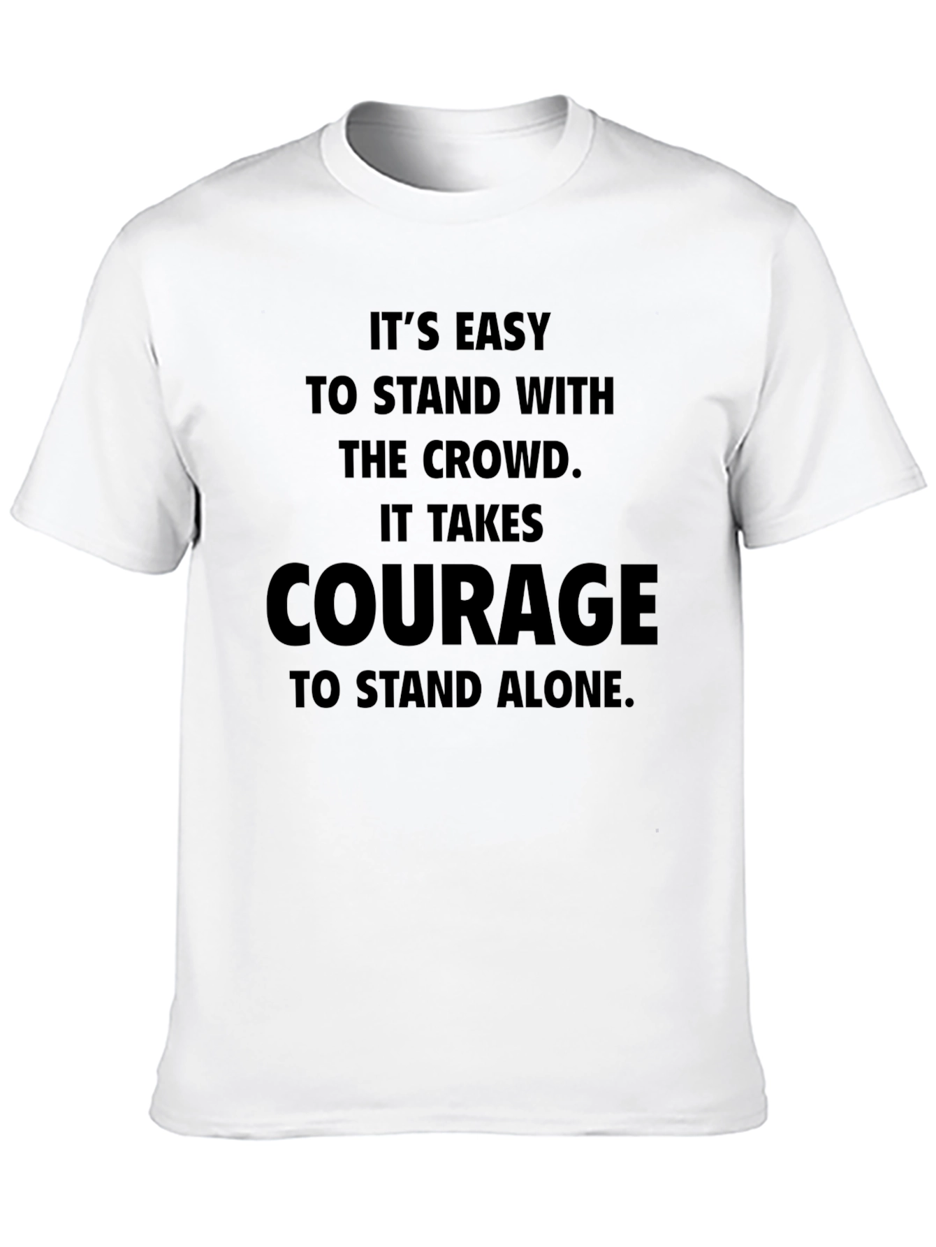 Black Courage Graphic T-Shirt - Stand Alone view 10