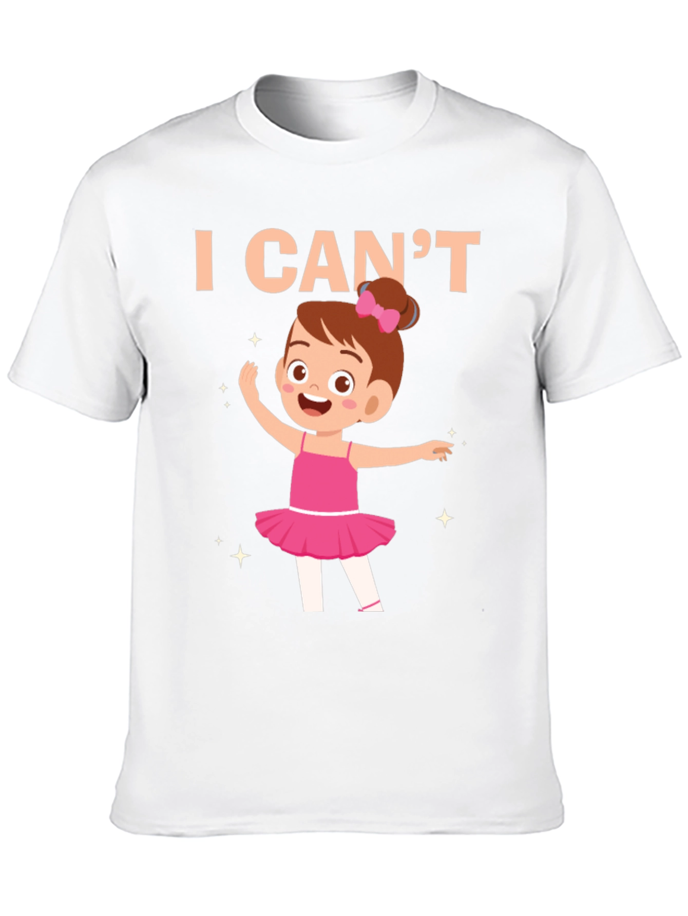 Black I Can't Ballerina Black T-Shirt view 10