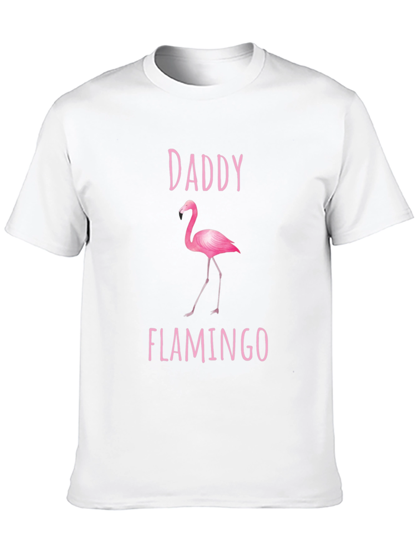 Black Daddy Flamingo Graphic Tee - Black Cotton Shirt view 10