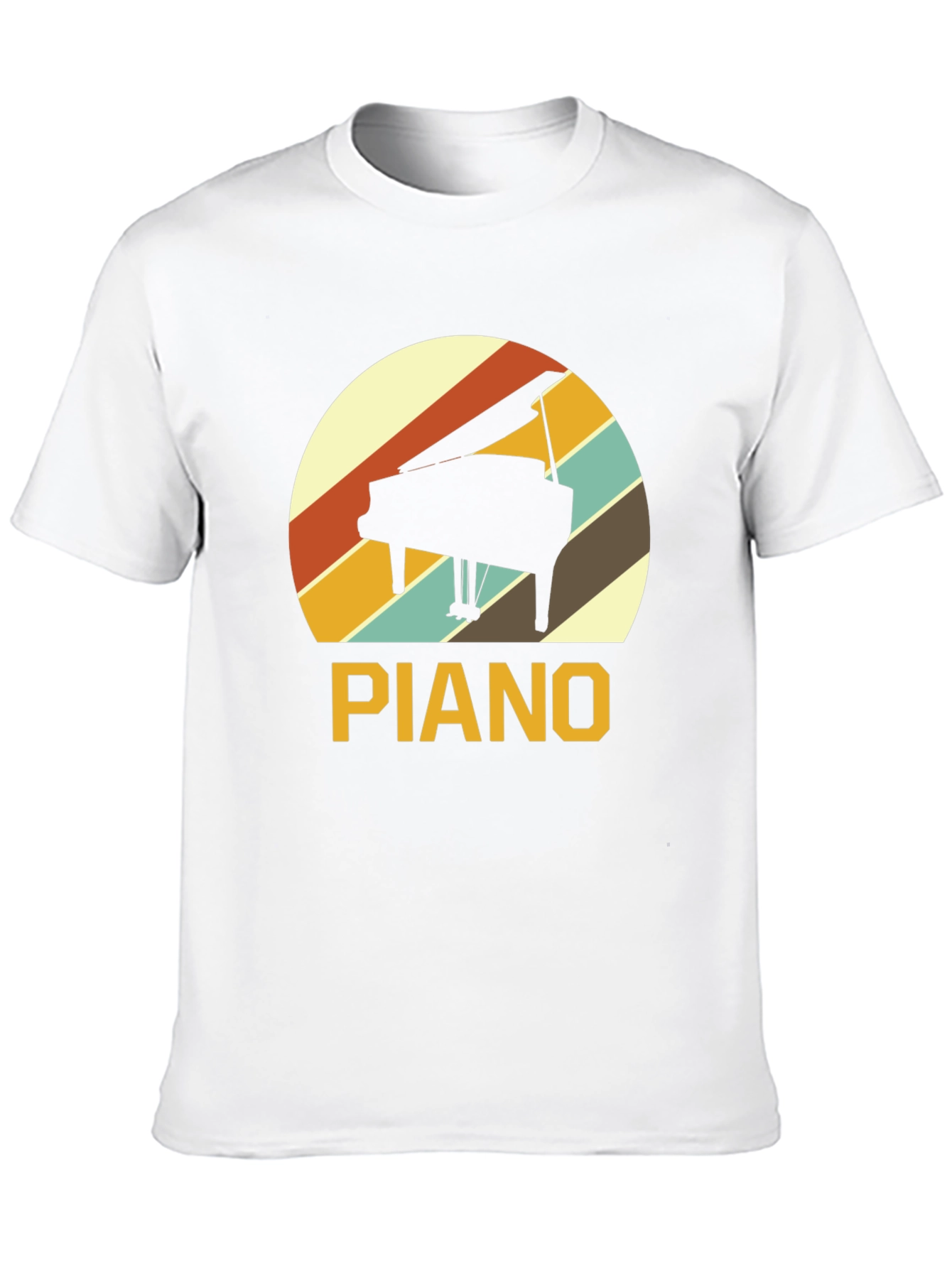 Black Retro Piano T-Shirt - Music Lover Tee view 10