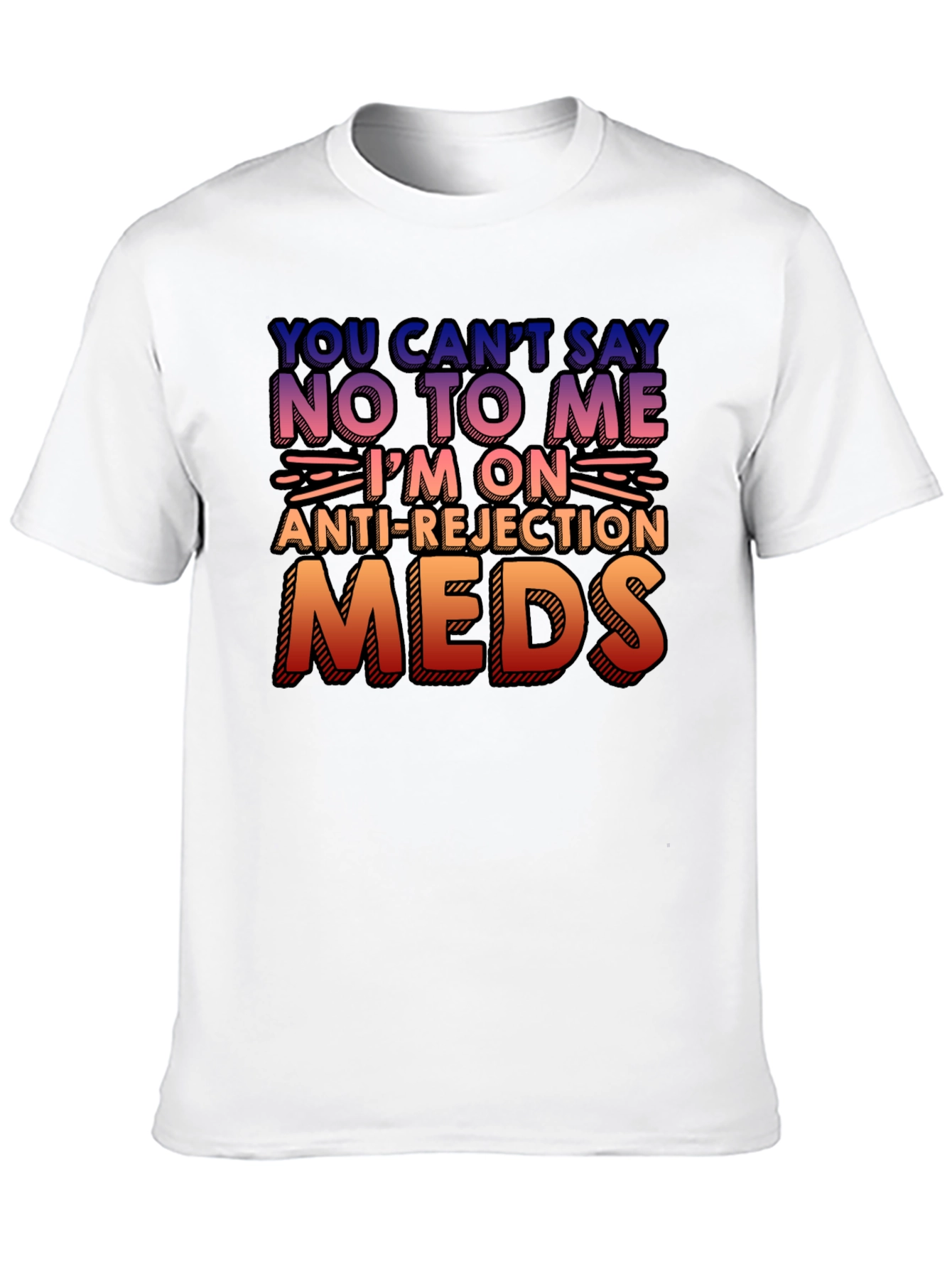 Black Anti-Rejection Meds Graphic Tee view 10
