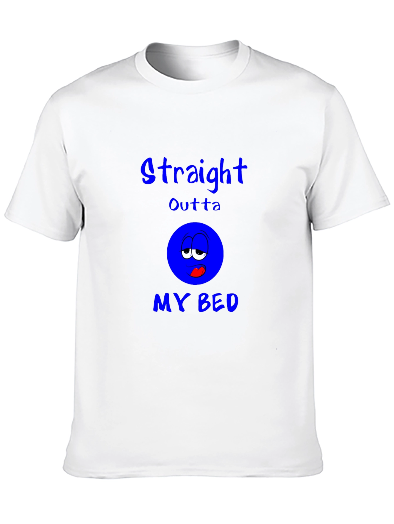 Black Straight Outta My Bed Graphic Tee view 10