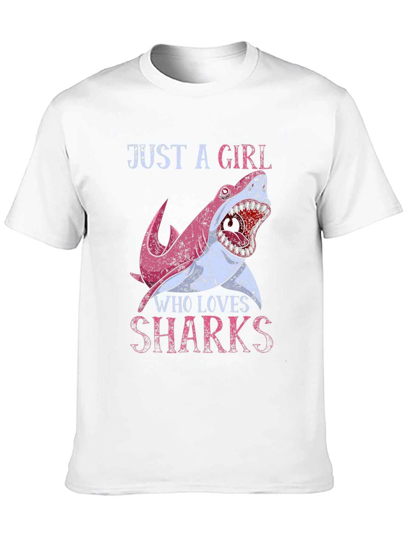 Black Girl Loves Sharks T-Shirt - Novelty Graphic Tee view 10