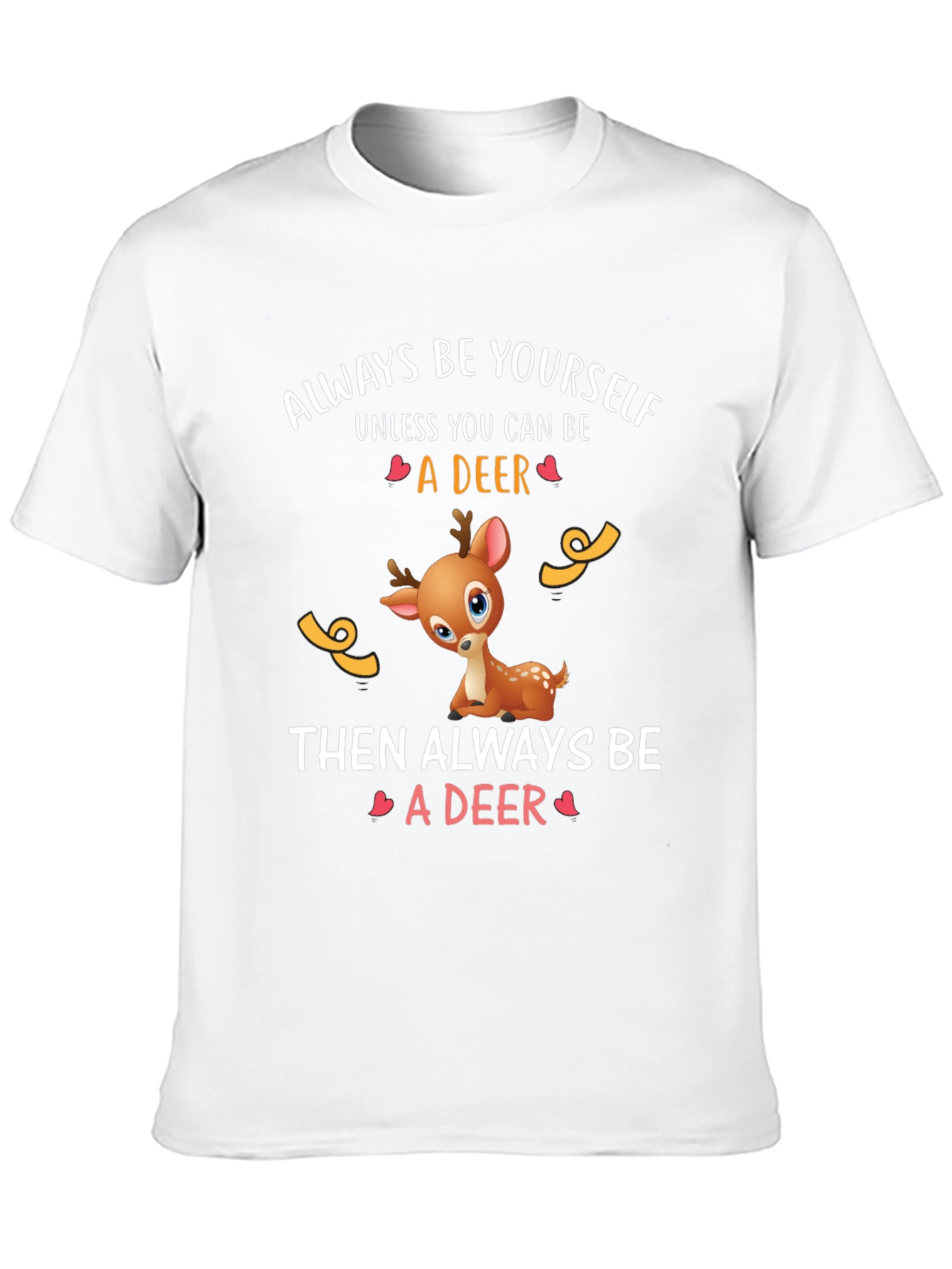 Black Deer Graphic Tee - Always Be Yourself T-Shirt view 10