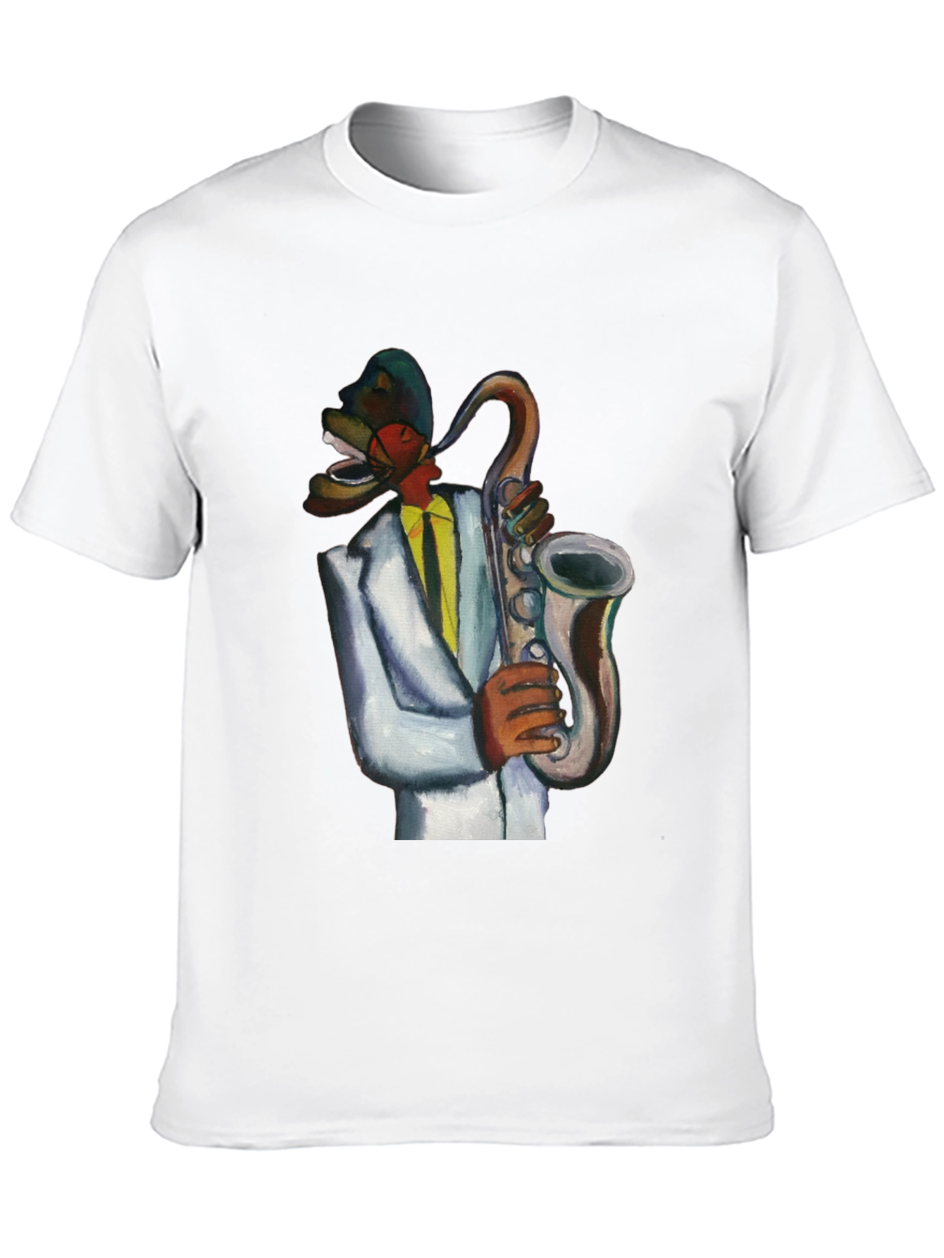 Black Cool Jazz Musician T-Shirt view 10