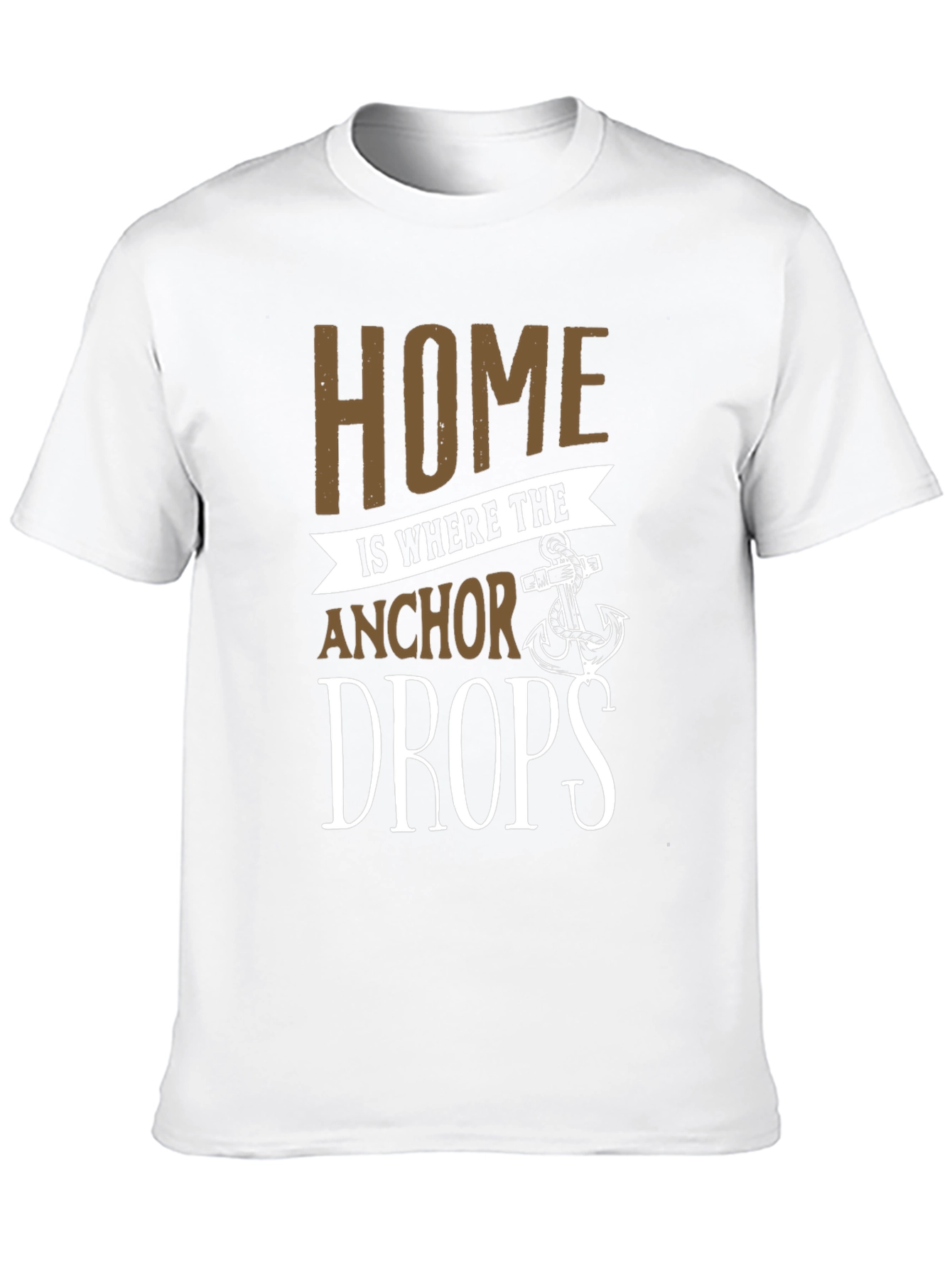 Black Home is Where the Anchor Drops T-Shirt view 10