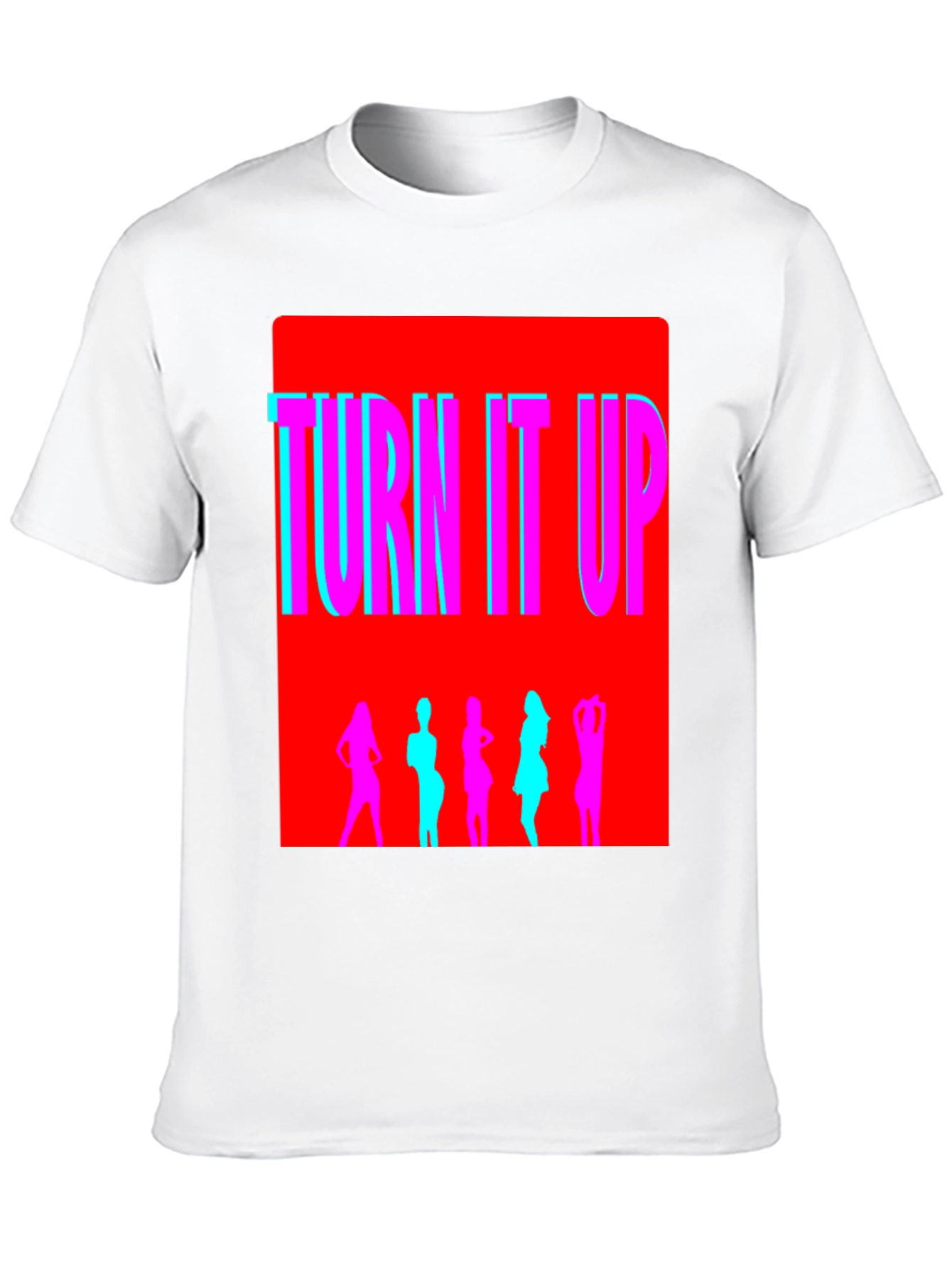 Black Turn It Up Graphic T-Shirt view 10