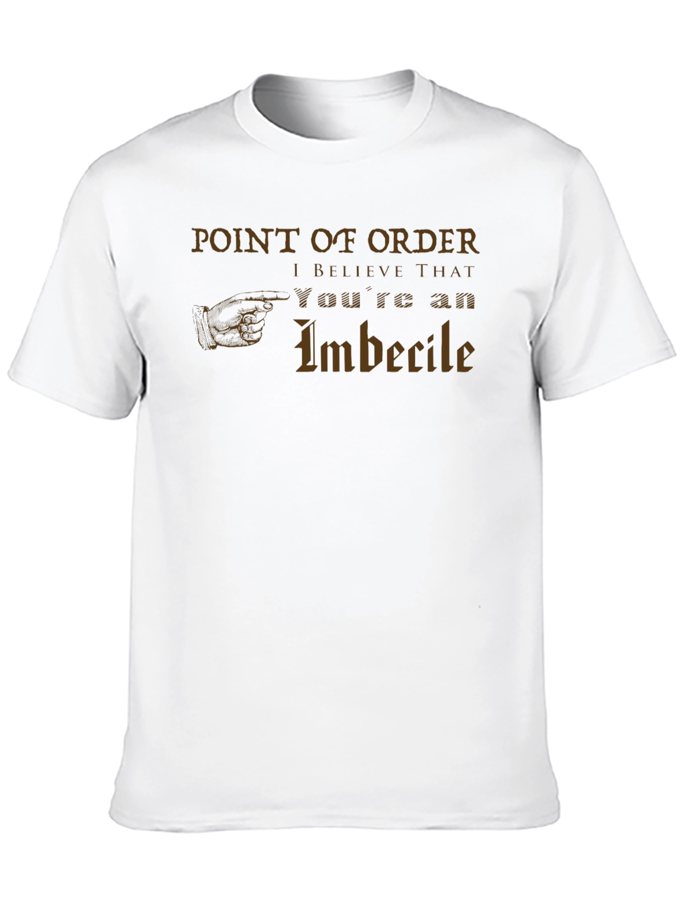 Black Point of Order Funny Sarcastic T-Shirt view 10