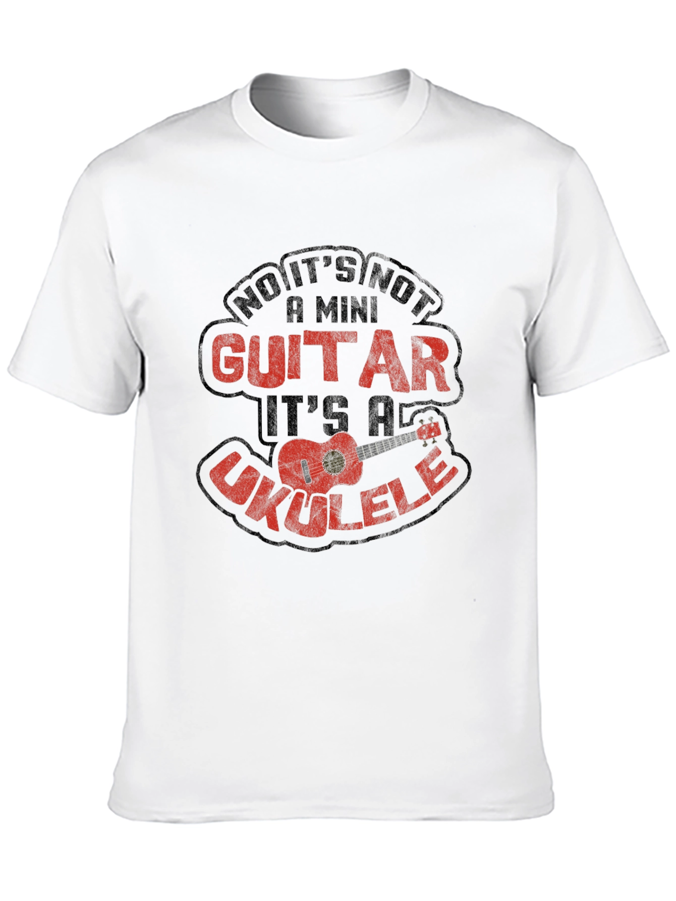 Black Ukulele T-Shirt - Funny Music Lover Tee view 10