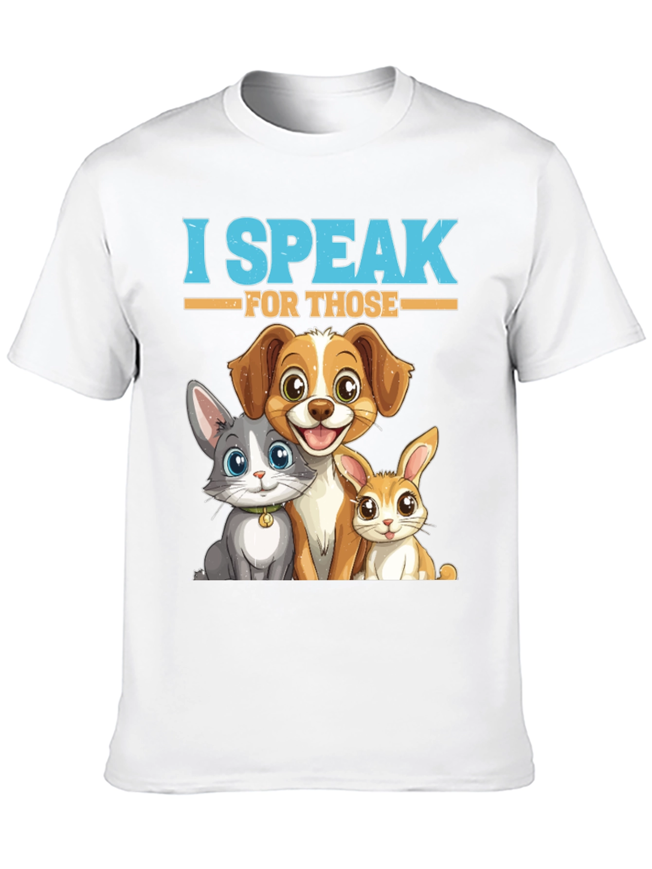 Black I Speak For Those Pet T-Shirt view 10